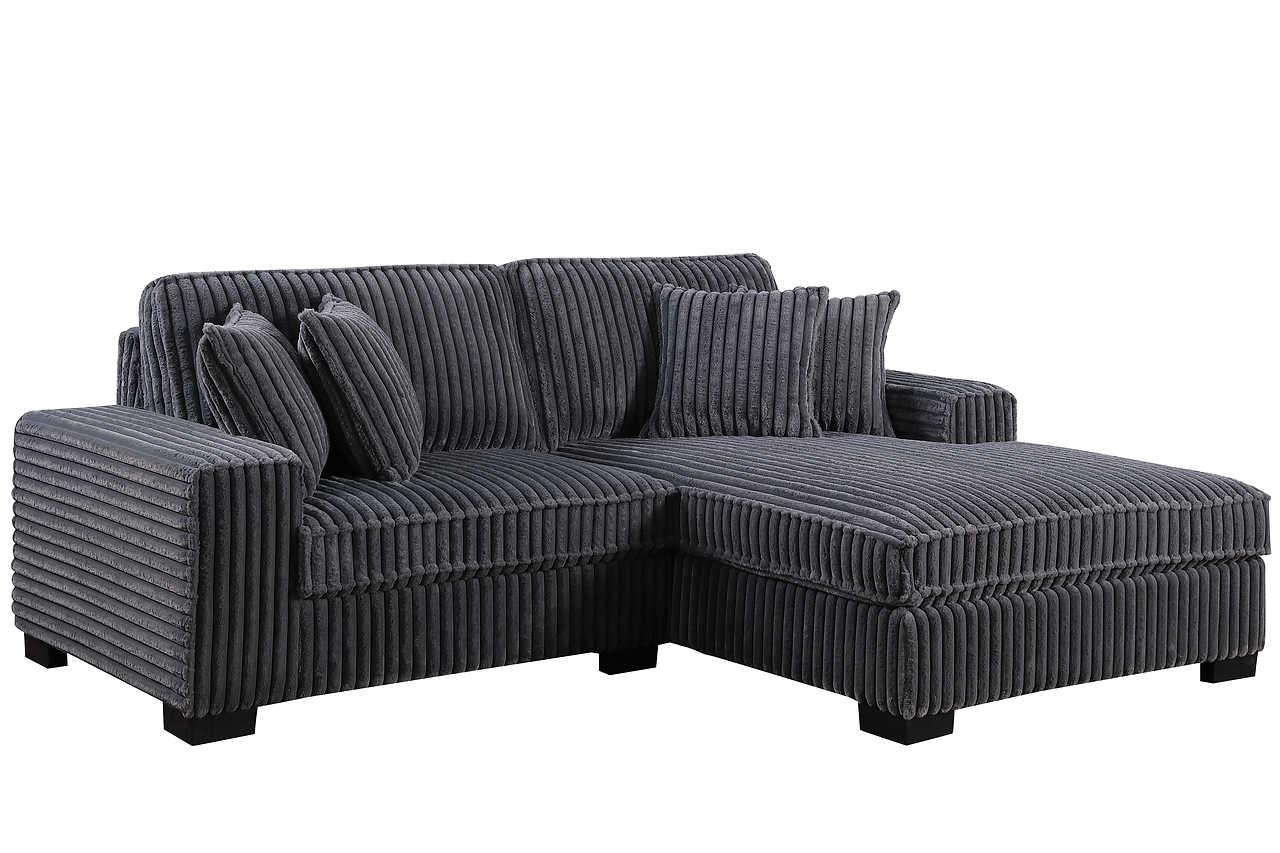 Comfy II Grey 2-Piece Sectional