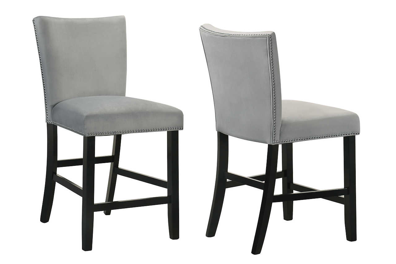 Valentino Gray Marble Top Counter Height Set