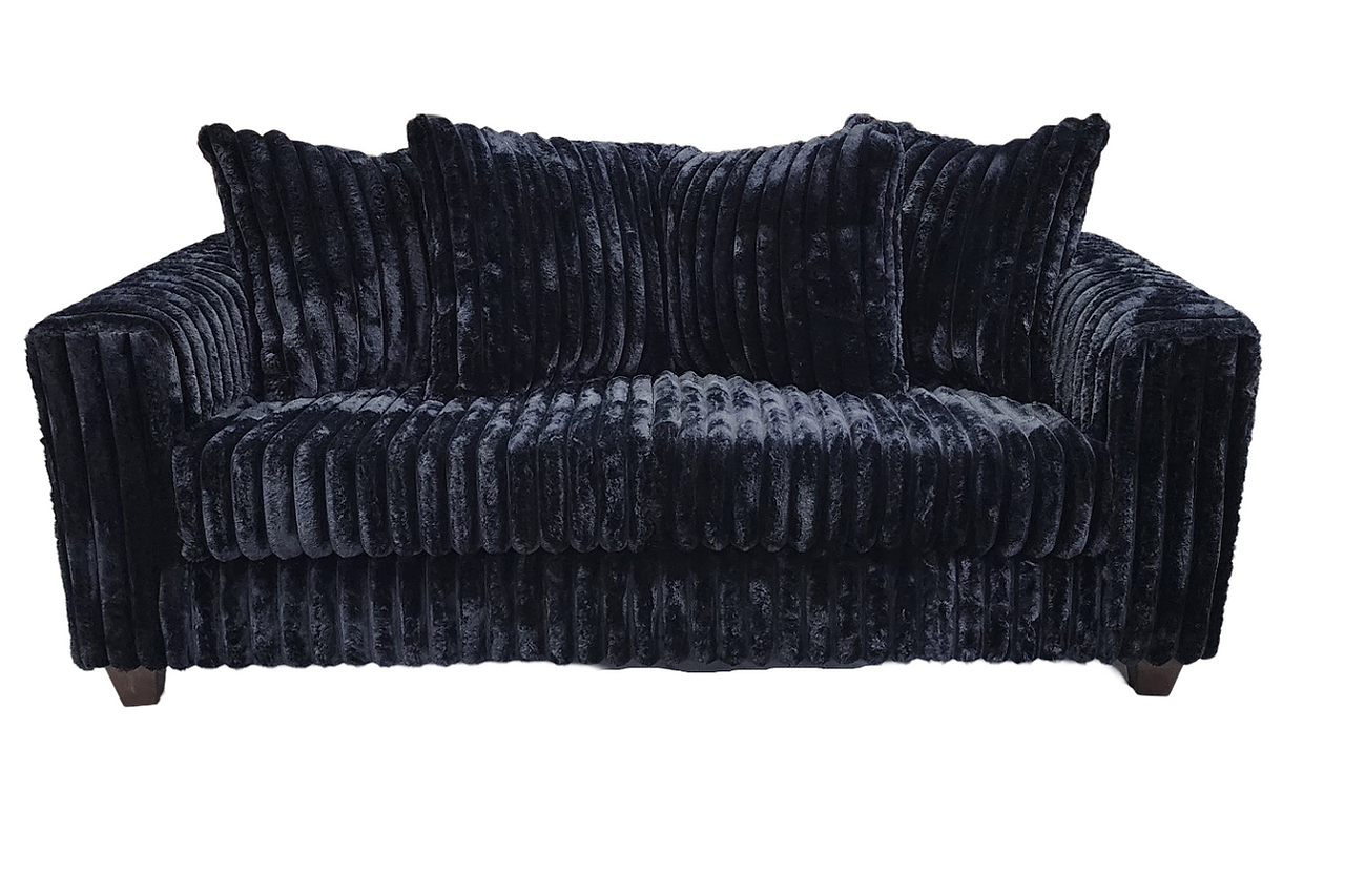 Gia Black 2-Piece Living Room Set