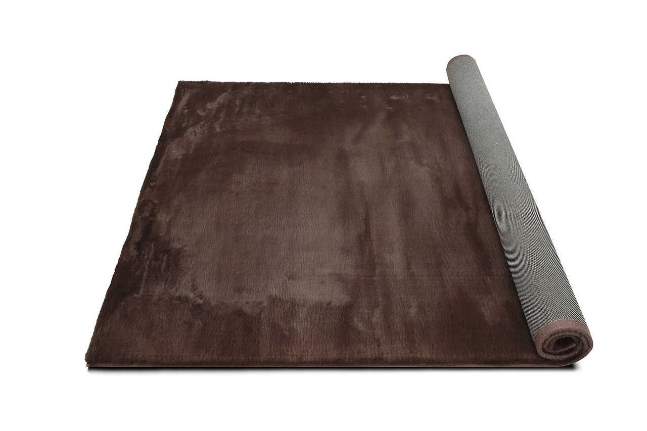 Rabbit Chocolate Brown Area Rug