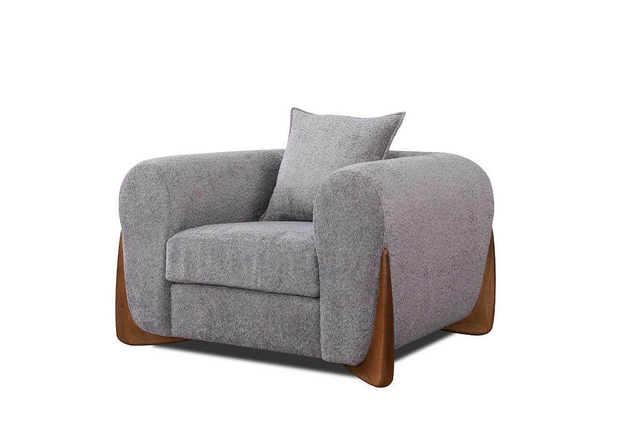Stylus Pewter Fabric 2-Piece Living Room Set