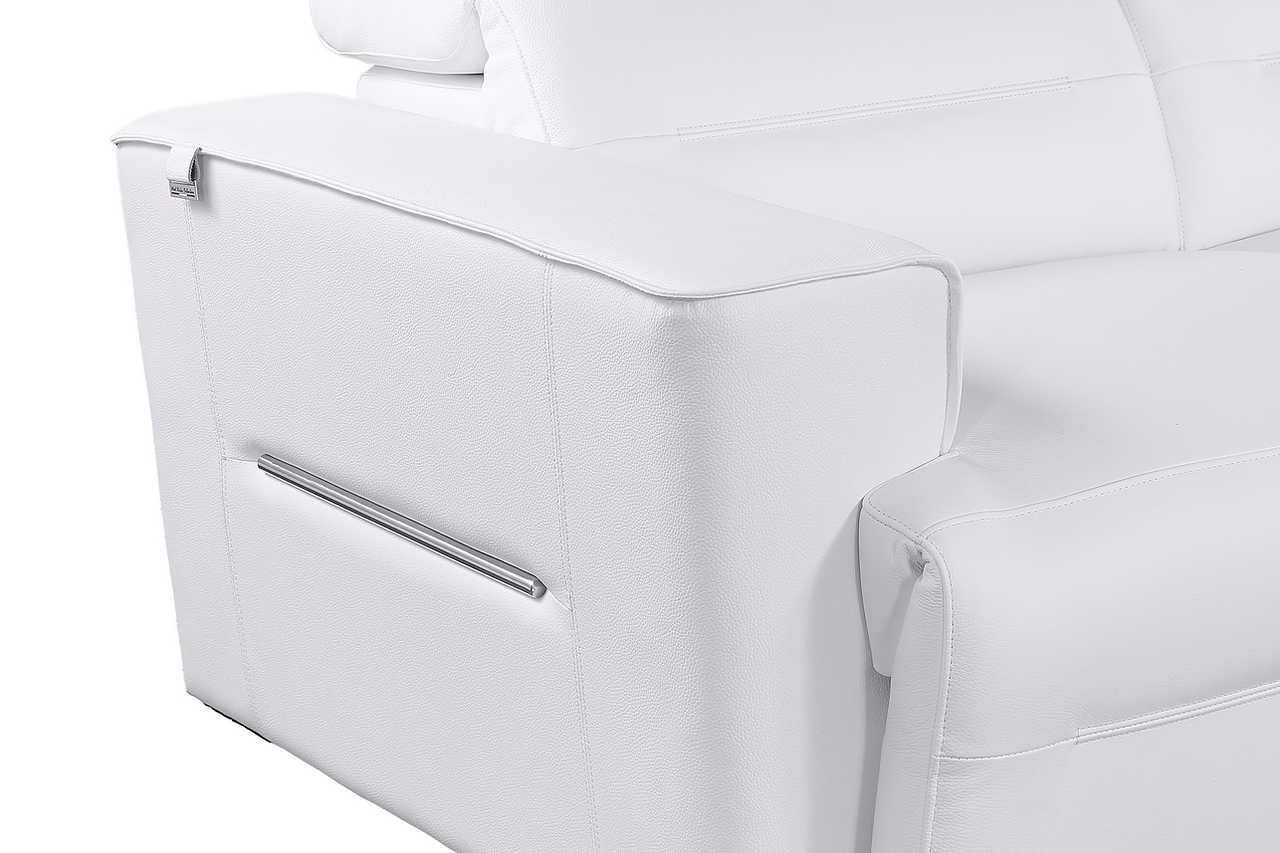 Nexus White Power Reclining Sectional