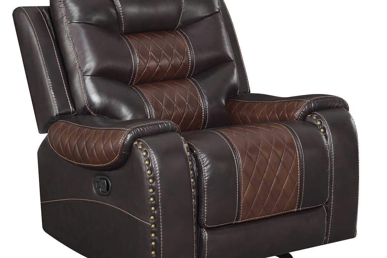Phoenix Brown Faux Leather Cupholder 3-Piece Reclining Set