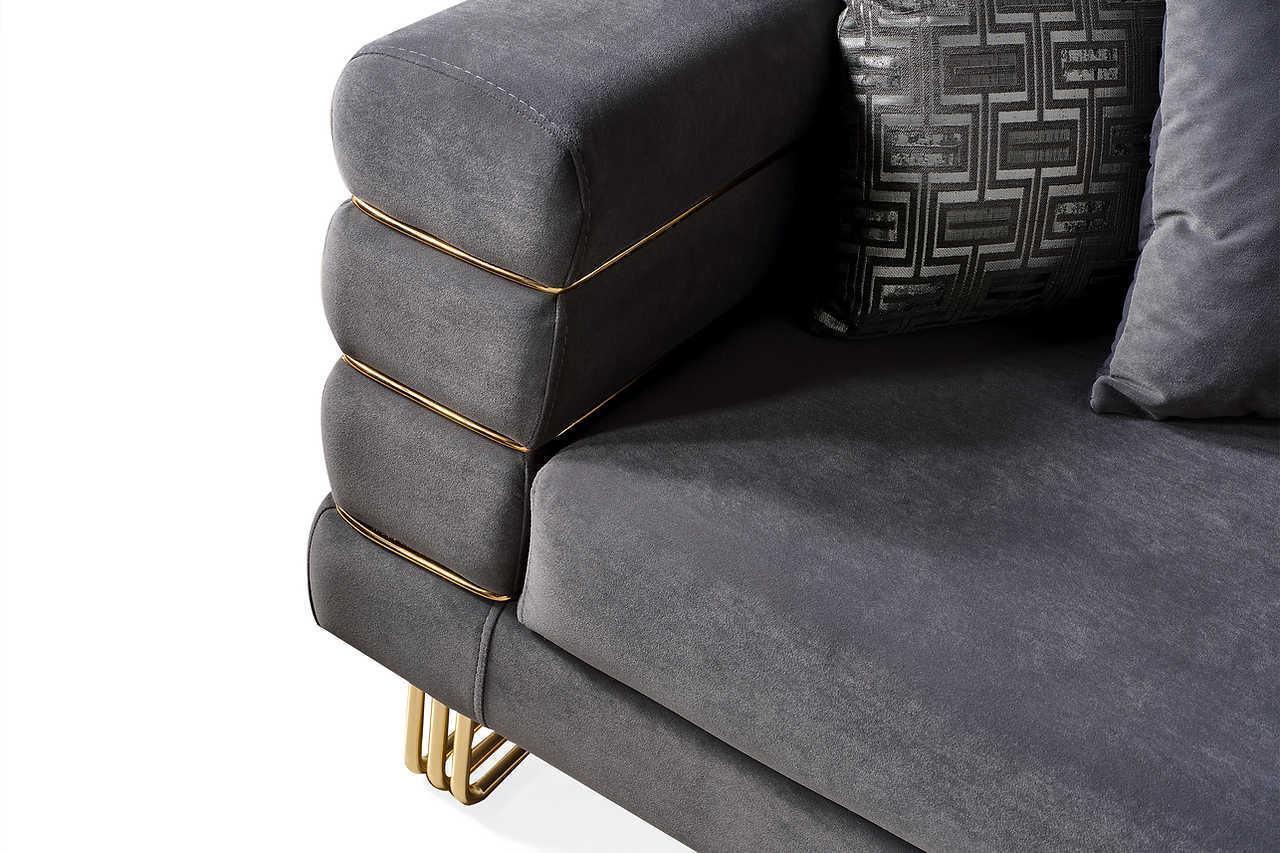 Luma Gray 2-Piece Living Room Set
