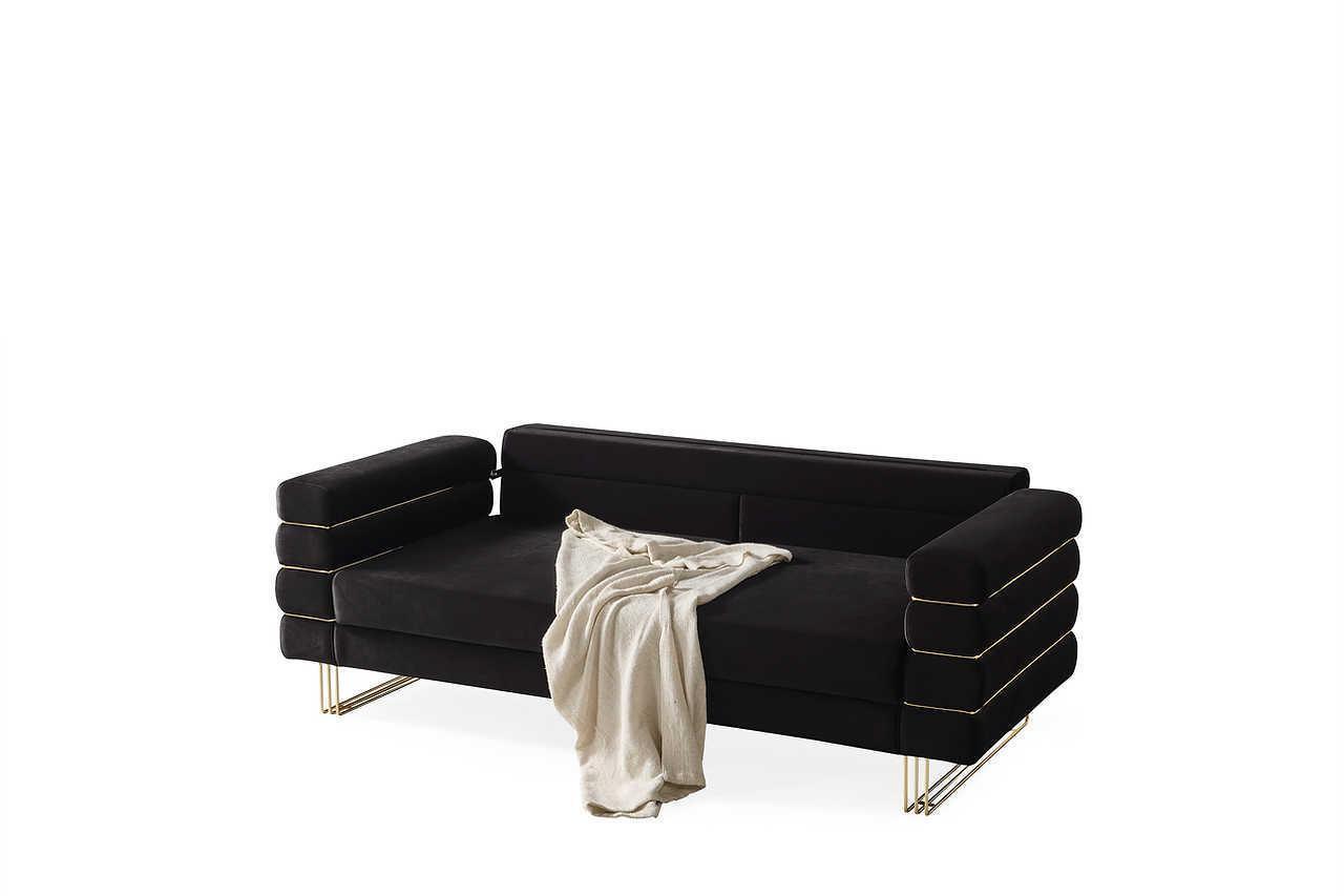 Luma Black 2-Piece Living Room Set
