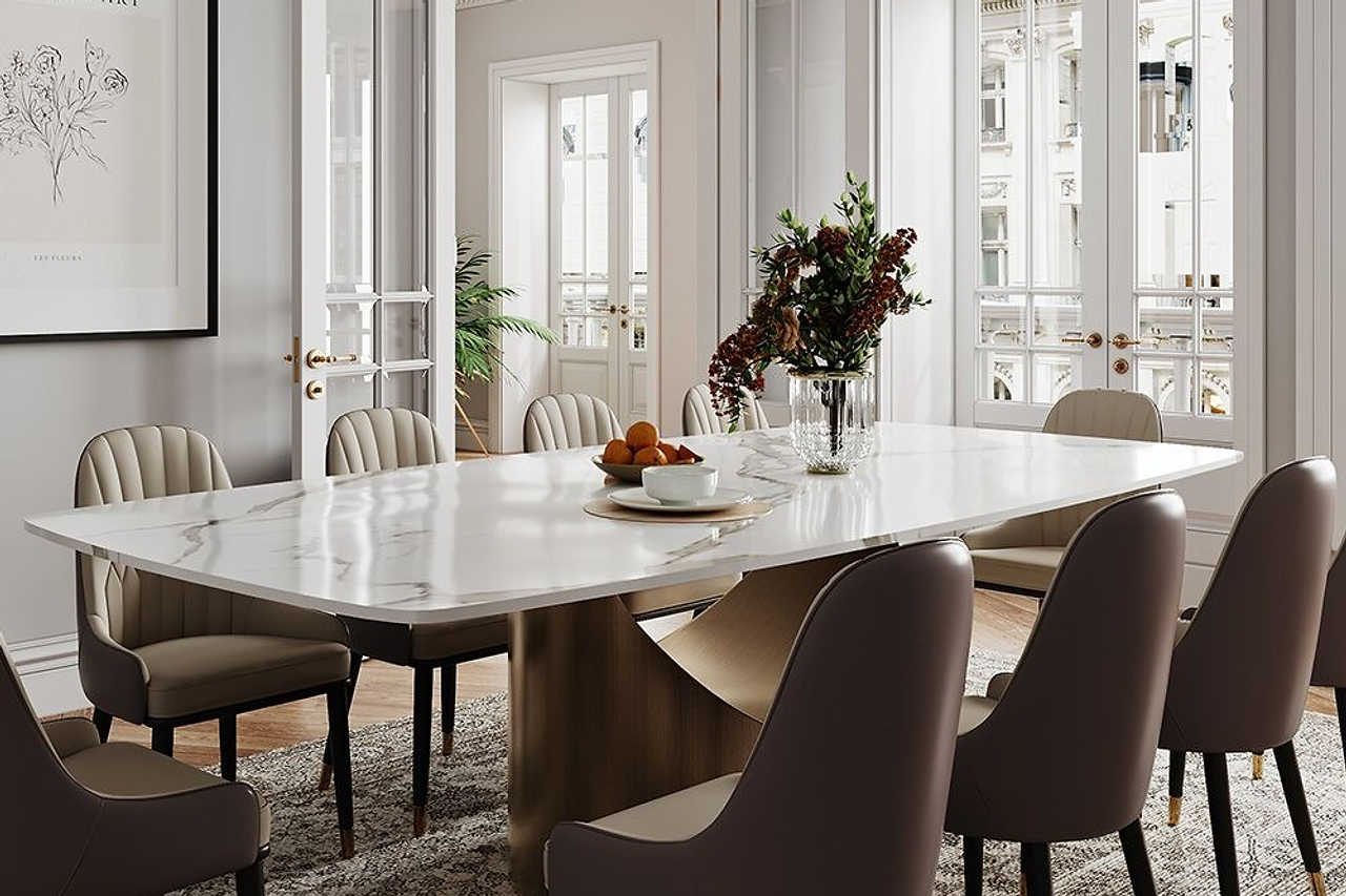 Lexi Glossy White Table
