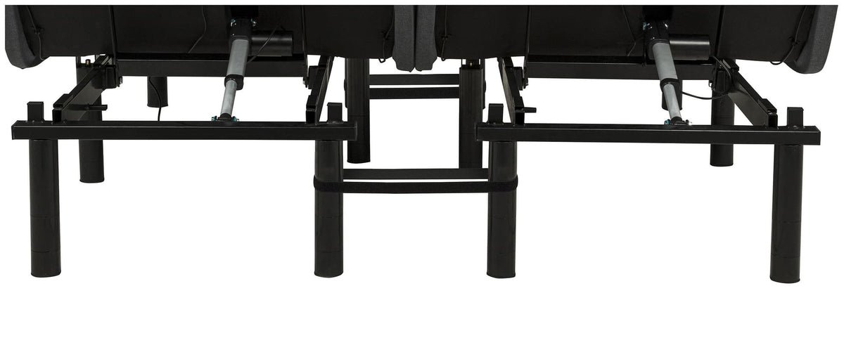 Weston Split Eastern King Massage Adjustable Bed Base in Black and Grey — product image 11