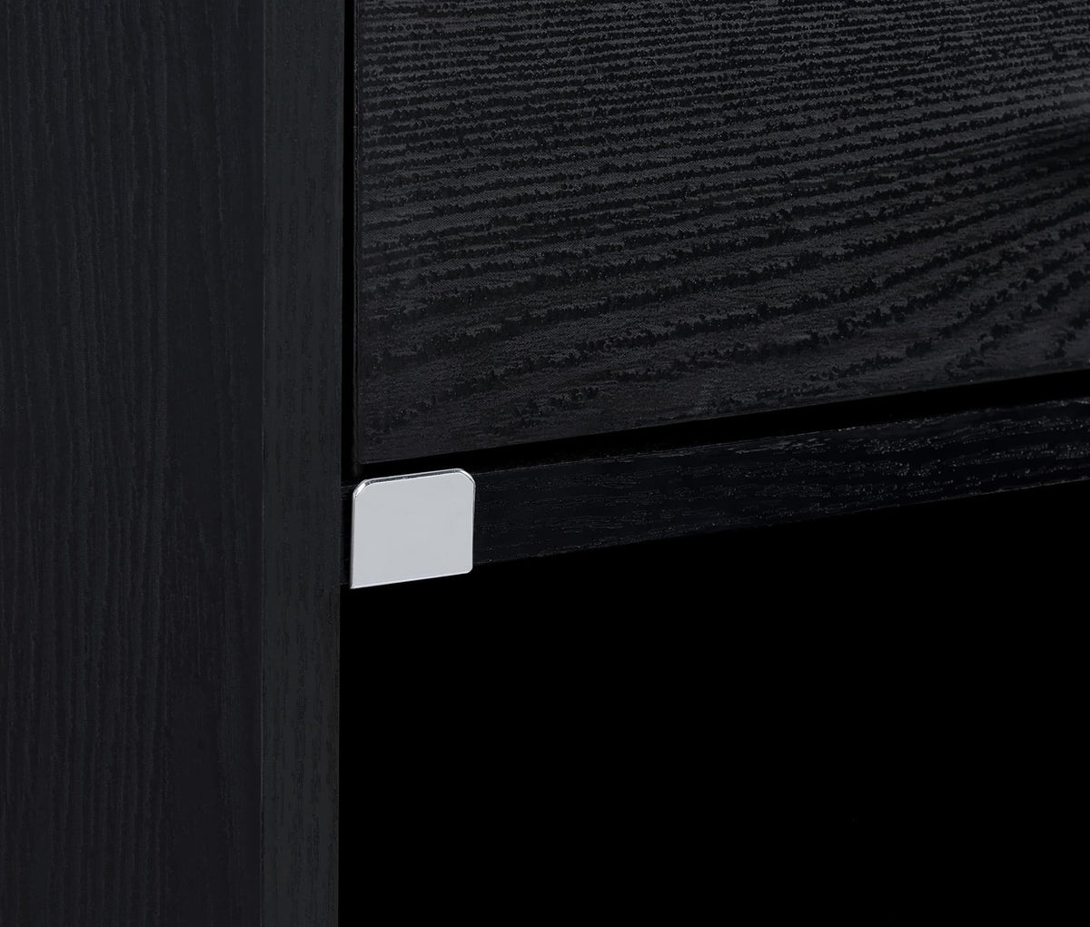 Furda 2-Drawer LED Nightstand Bedside Table with Speaker Black Ash — product image 9
