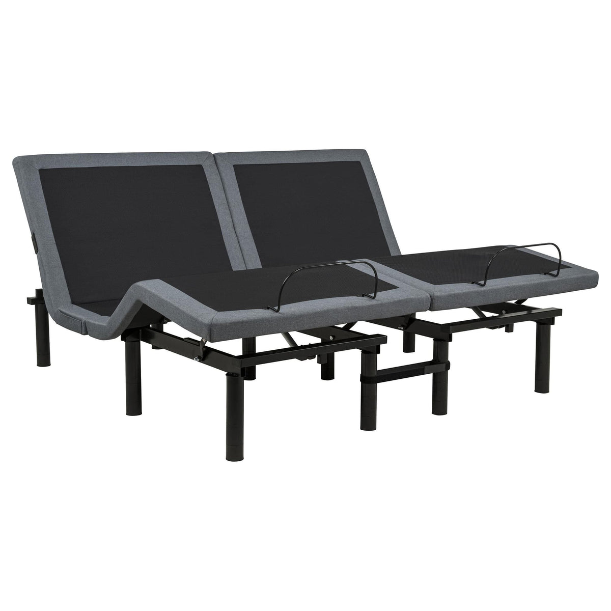 Weston Split Eastern King Massage Adjustable Bed Base in Black and Grey — product image 2