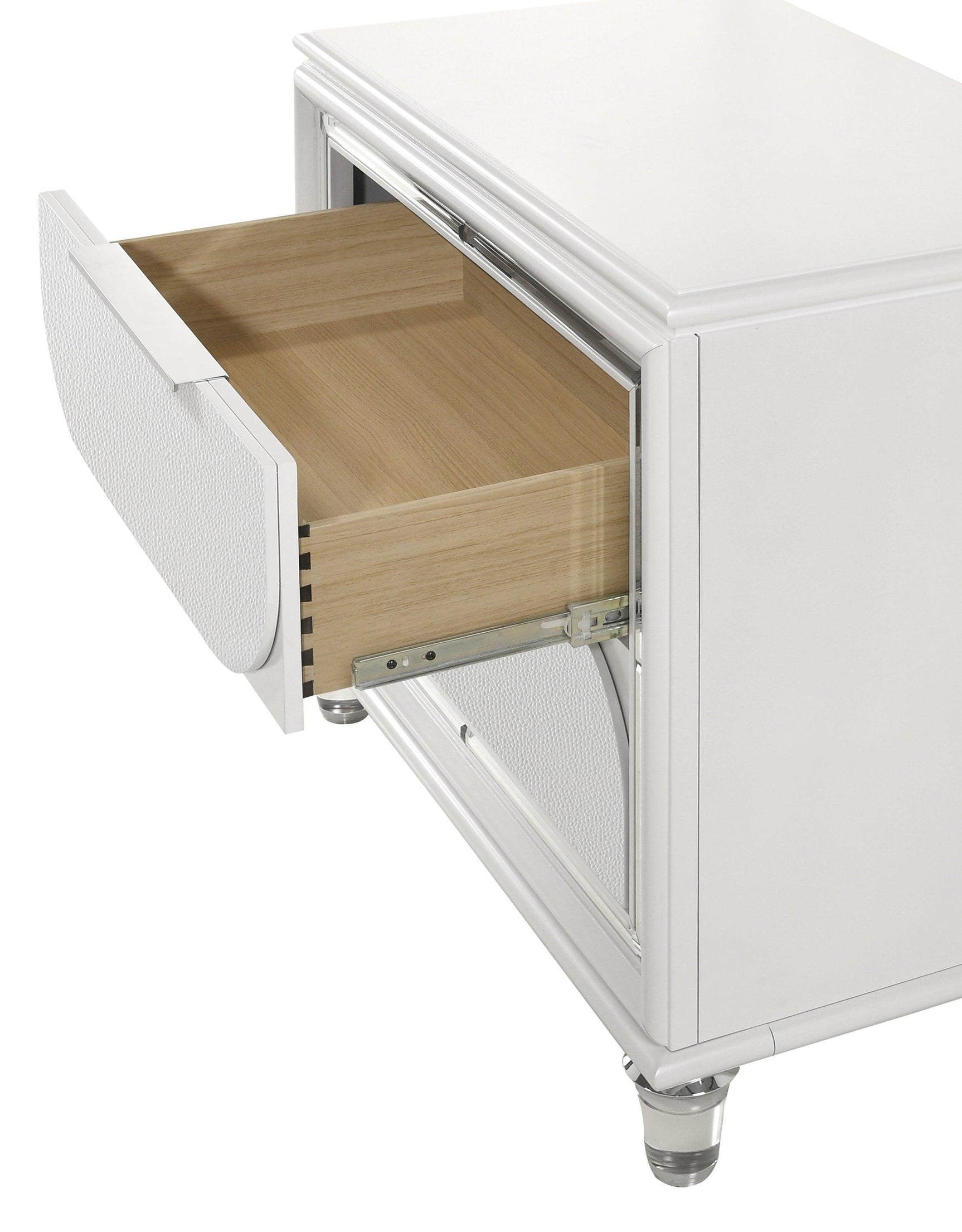 Eden White Modern Contemporary Solid Wood 5-Drawers Chest - Ella Furniture