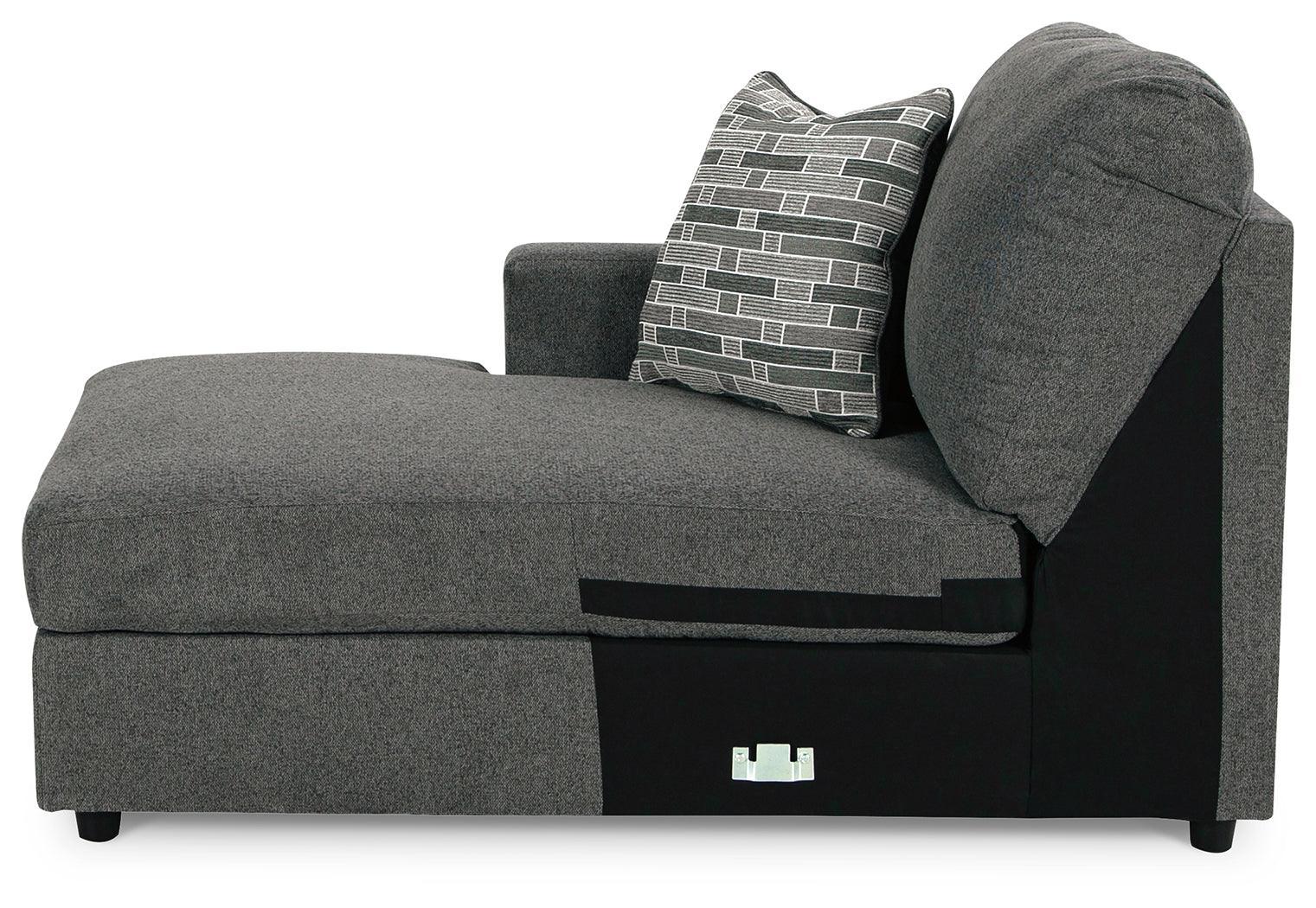 Edenfield Charcoal 3-Piece Sectional With Ottoman PKG014851 - 29003S1 | 2900308 - Ella Furniture