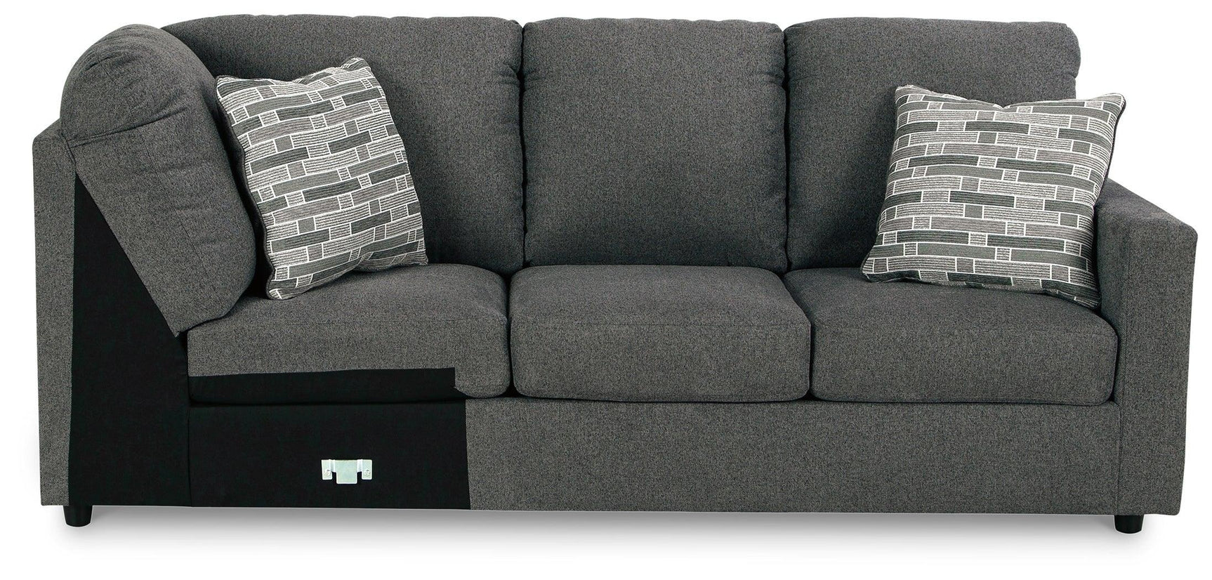 Edenfield Charcoal 3-Piece Sectional With Ottoman PKG014851 - 29003S1 | 2900308 - Ella Furniture