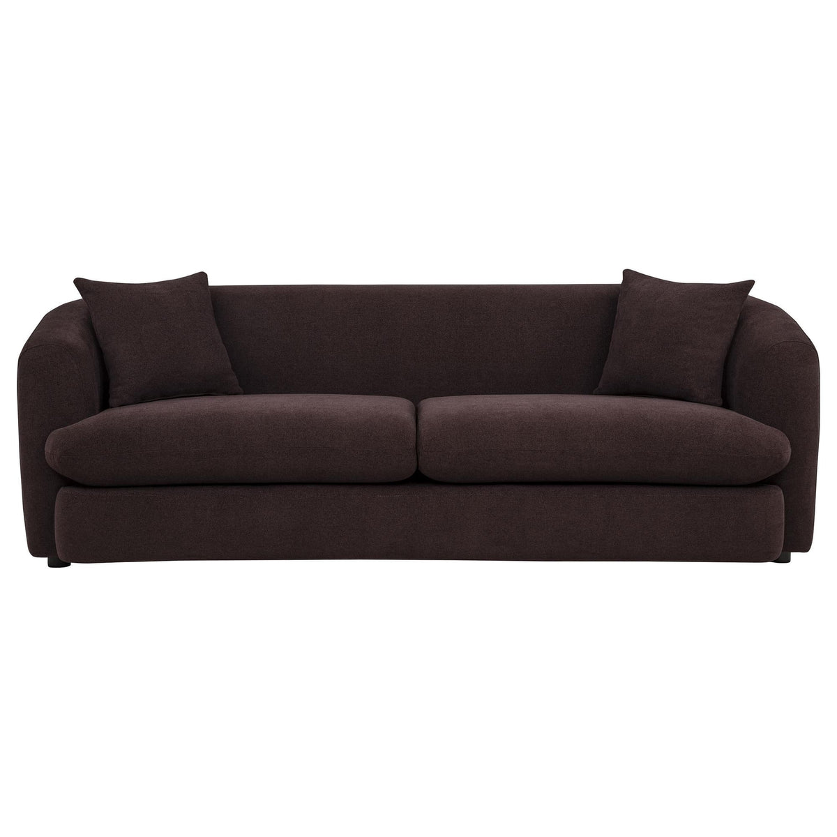 Delroy 3-Seat Stationary Sofa in Aubergine Polyester — product image 2