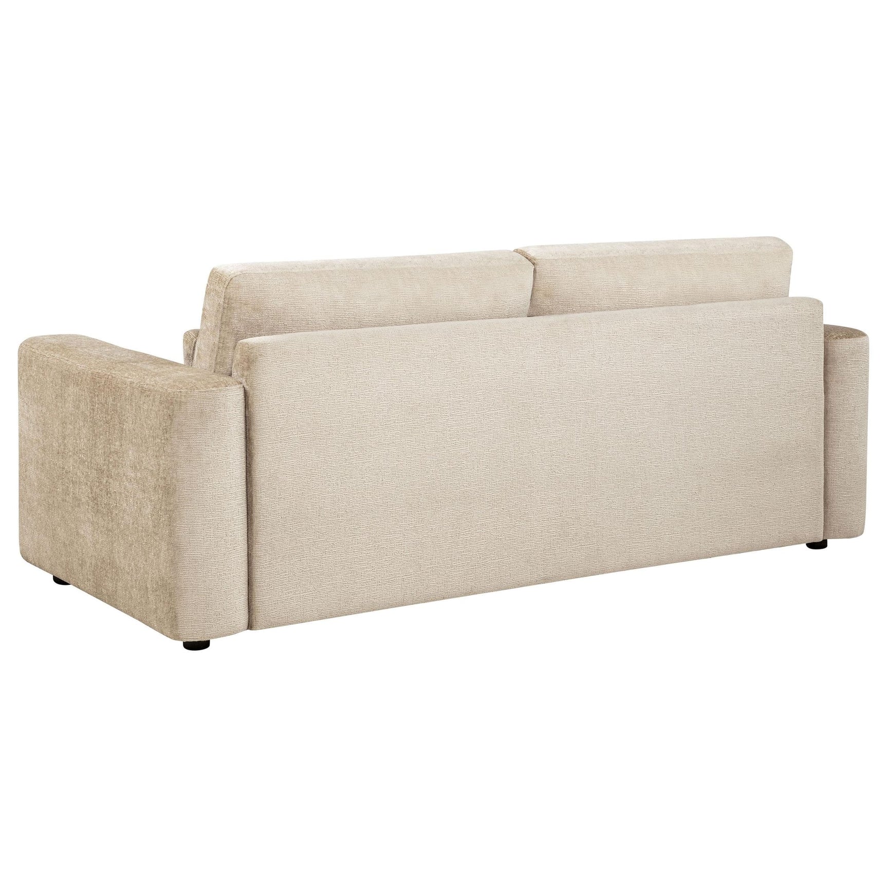 Amador 3-piece Chenille Upholstered Track Arm Sofa Set Camel view 4
