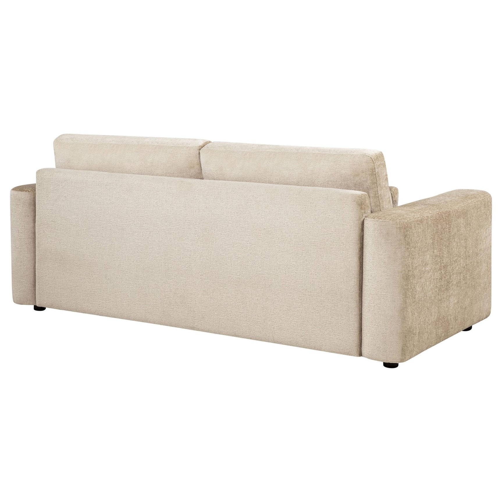 Amador Chenille Upholstered Track Arm Sofa Camel view 7