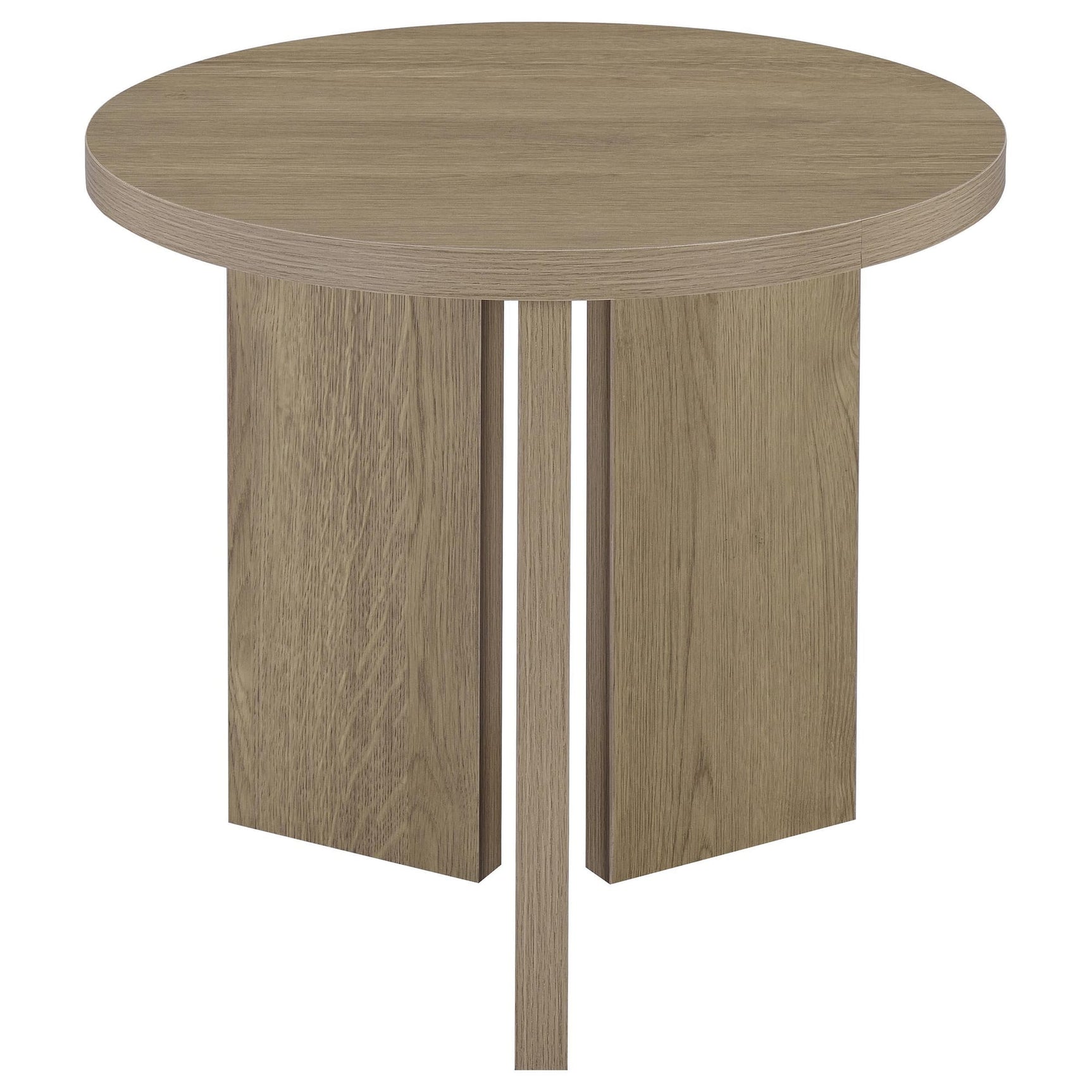 Aragon 3-Piece Round Coffee and End Table Set Latte view 6