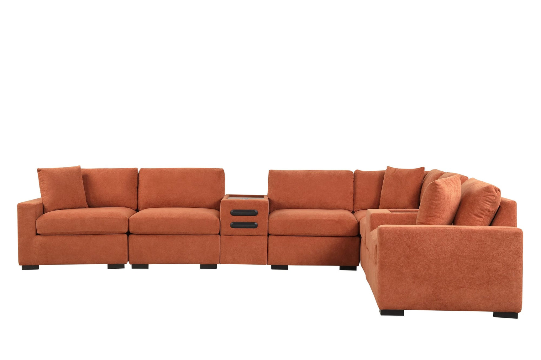 Barista Rust 8-Piece Modular Sectional Set w Bluetooth Speaker view 3