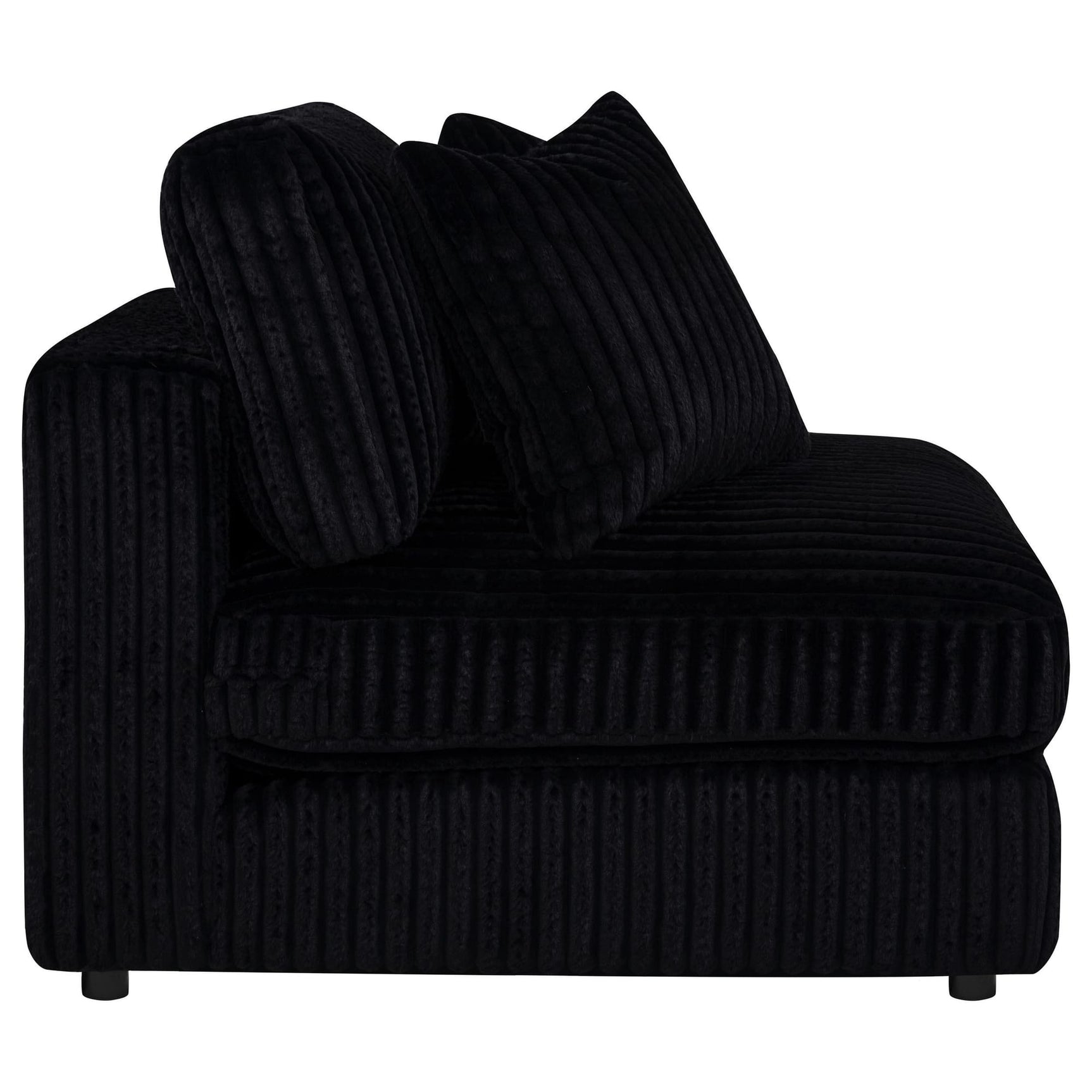 Blaine Upholstered Armless Chair Black view 8