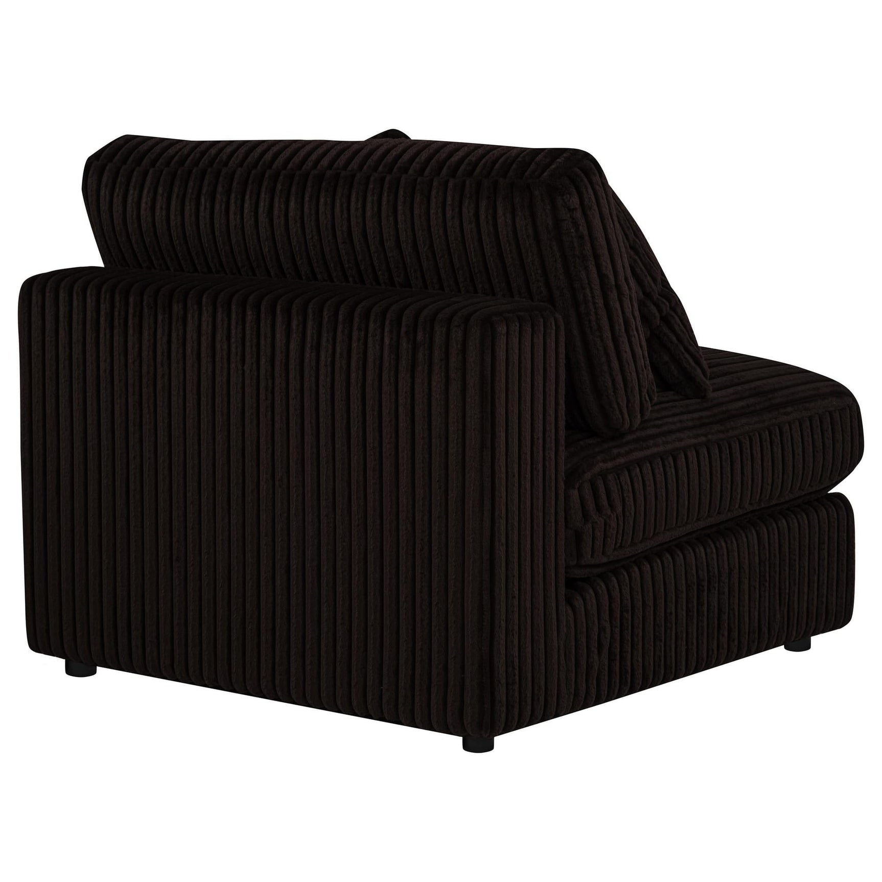 Blaine Upholstered Armless Chair Chocolate view 7
