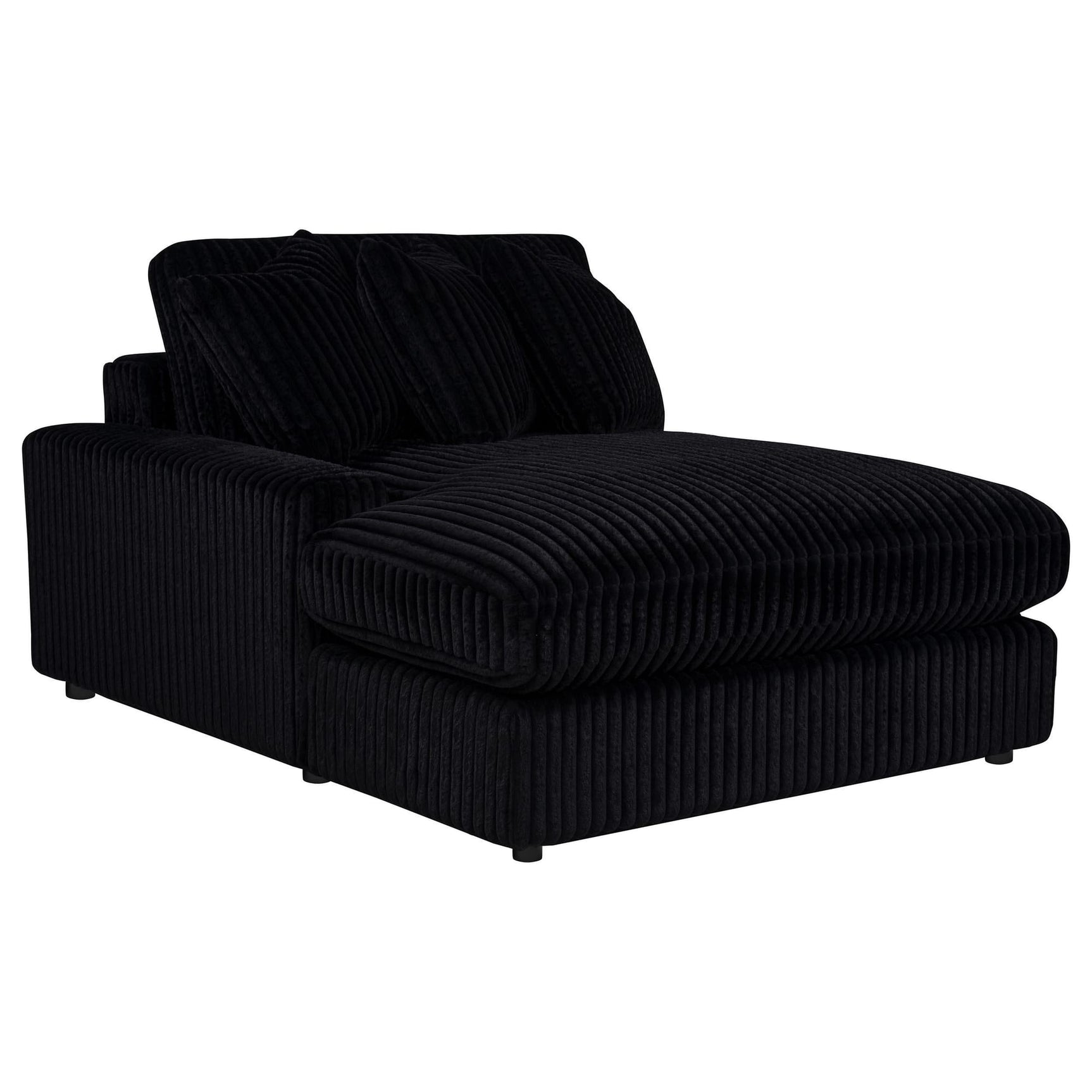 Blaine Upholstered Reversible Chaise Sectional Sofa Black view 11