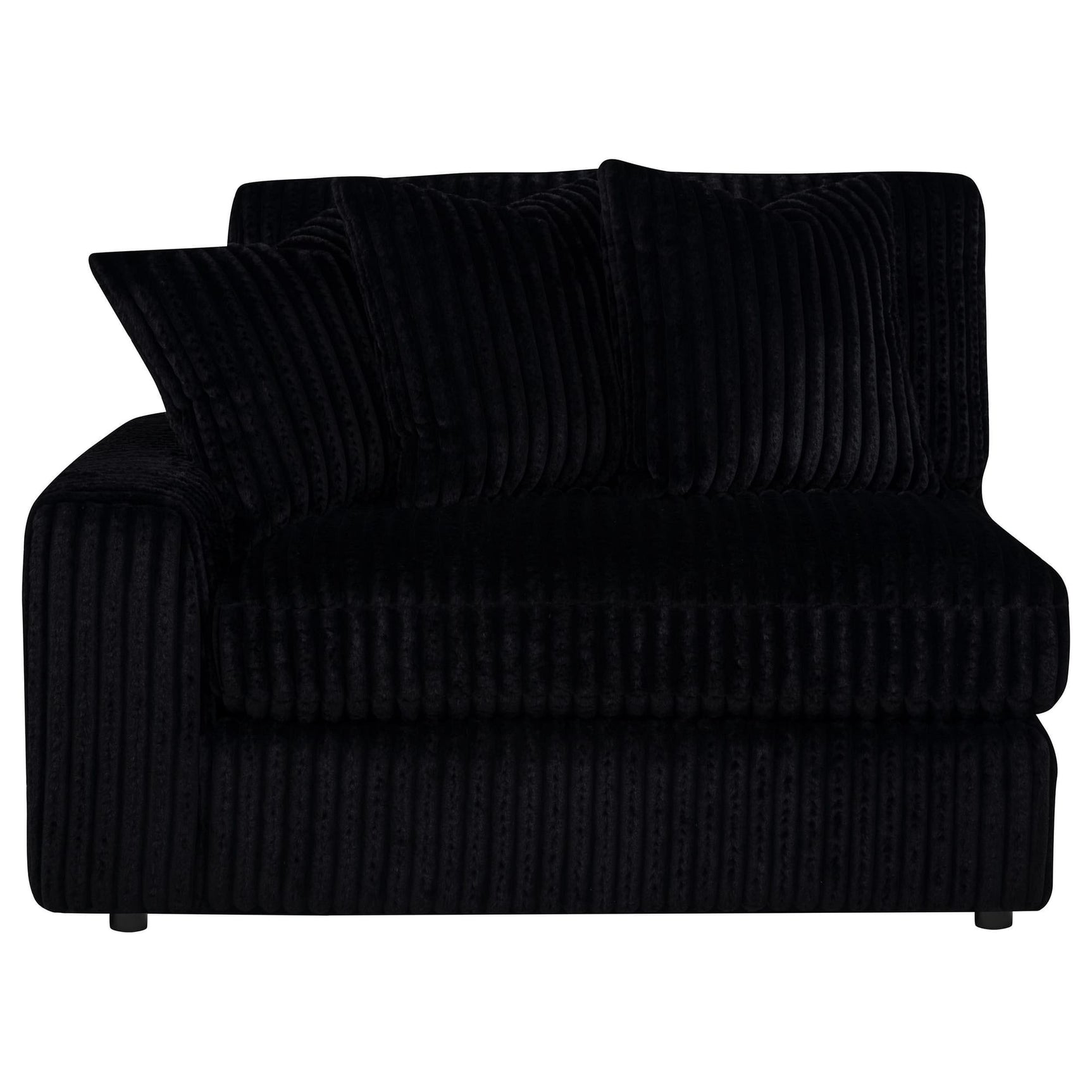 Blaine Upholstered Reversible Chaise Sectional Sofa Black view 16