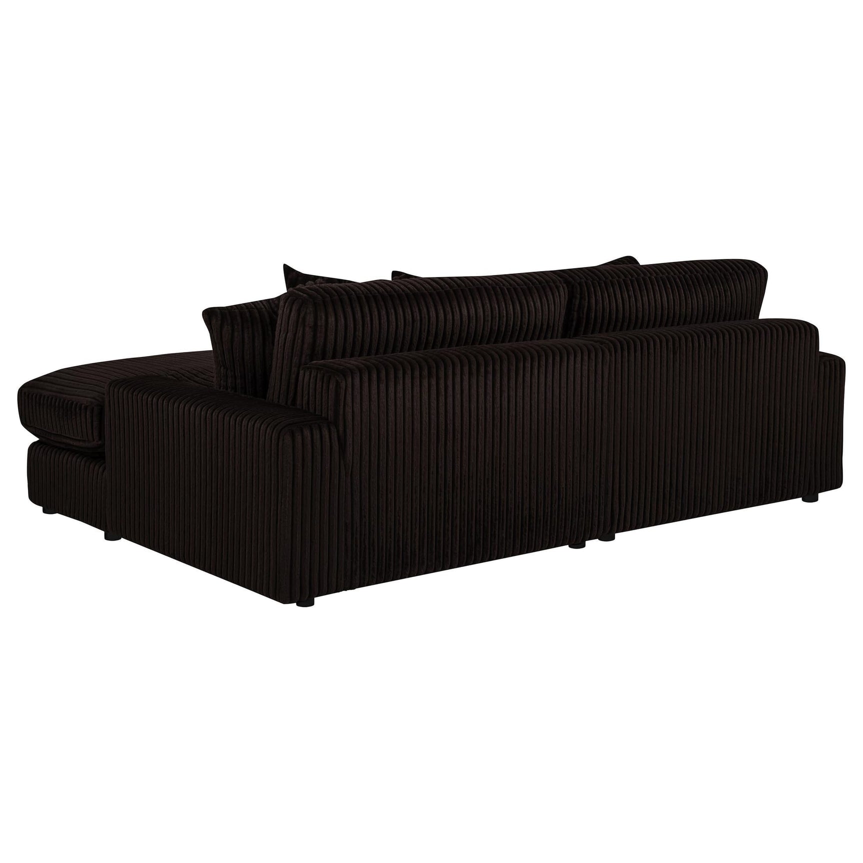 Blaine Upholstered Reversible Chaise Sectional Sofa Chocolate view 6