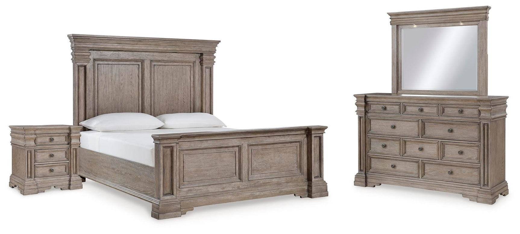 Blairhurst Light Grayish Brown Panel Bedroom Set from Ella Furniture