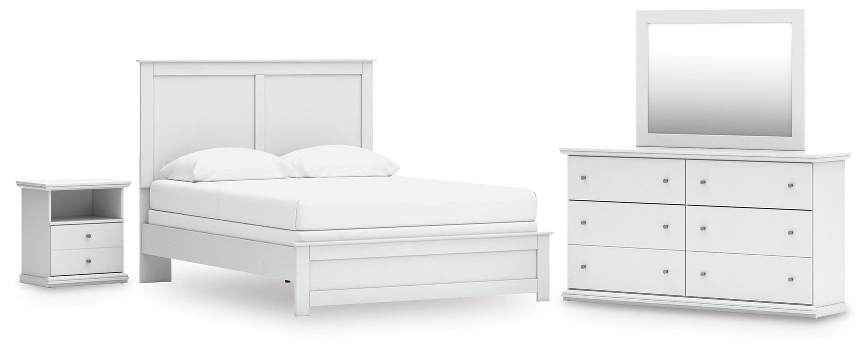 Bostwick White Shoals Panel Bedroom Set from Ella Furniture