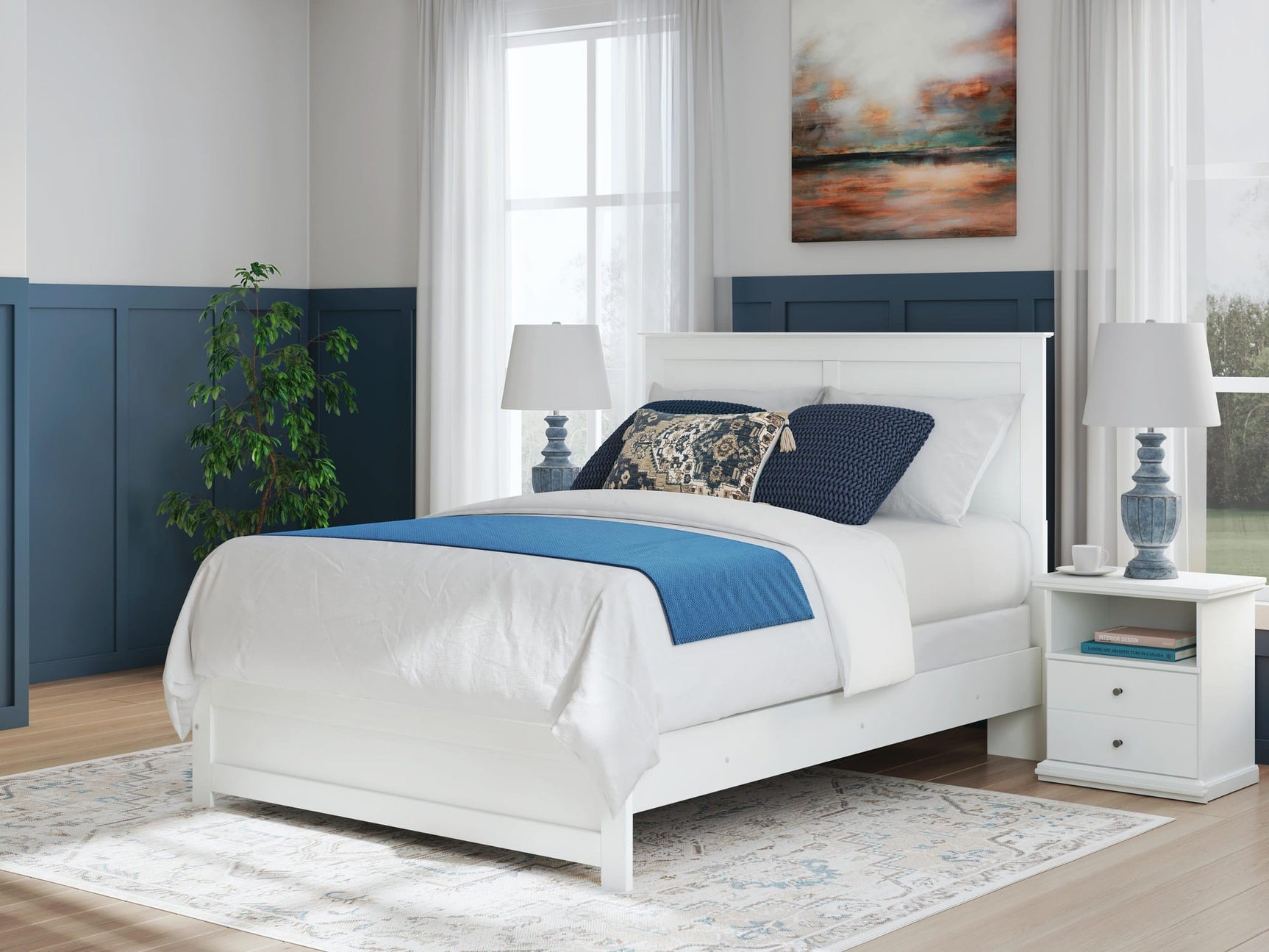 Bostwick White Shoals Panel Bedroom Set view 18