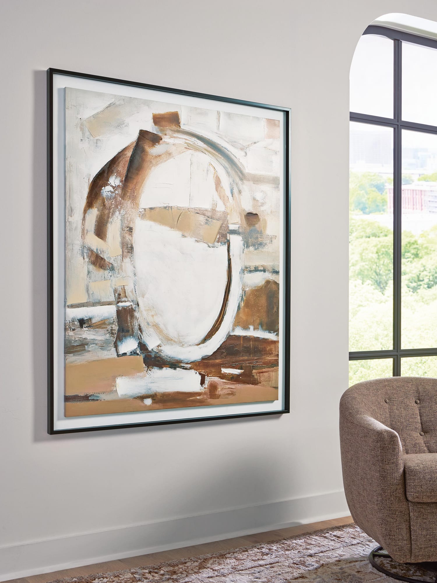 Bradlow Brown/White/Black Wall Art from Ella Furniture