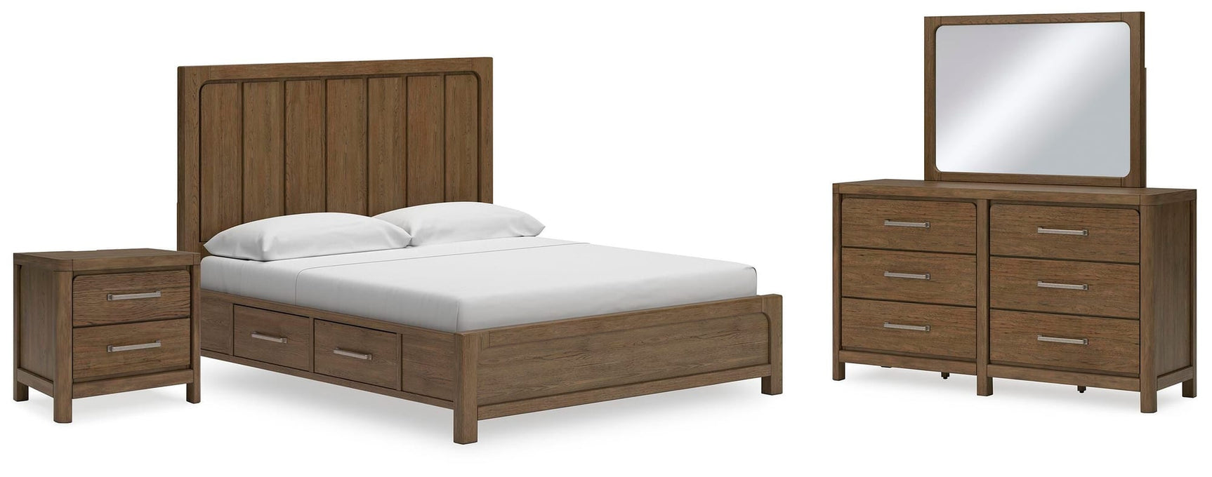 Cabalynn Light Brown Panel Bedroom Set view 2