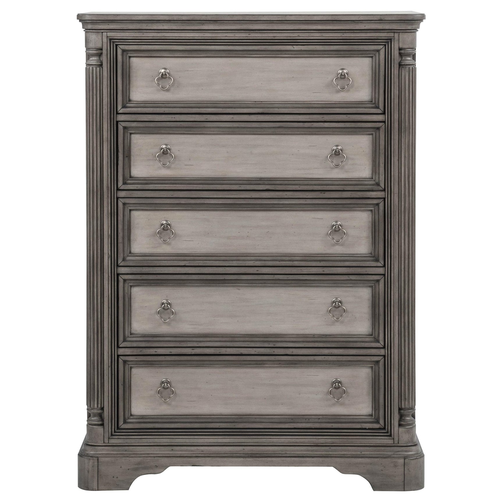Cresswell 5-drawer Chest of Drawers Weathered Taupe view 3
