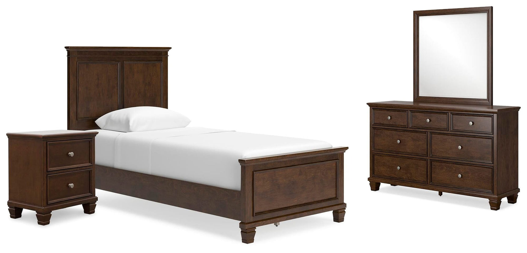 Danabrin Brown Panel Bedroom Set view 4