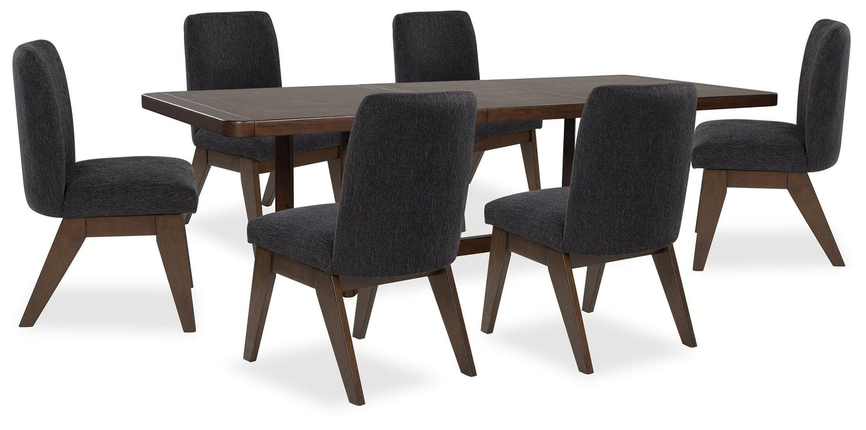 Dilenno Dark Brown Dining Set view 2