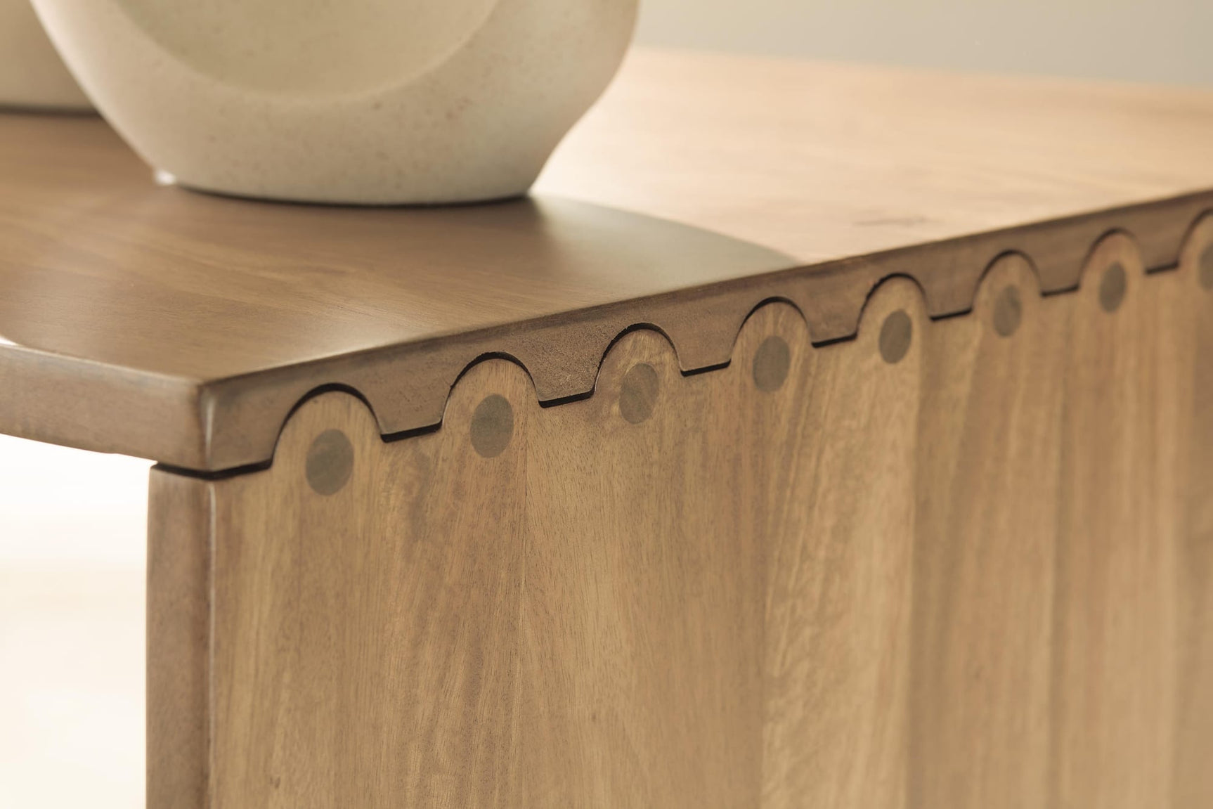 Ella Grove Rich Brown Coffee Table detail view