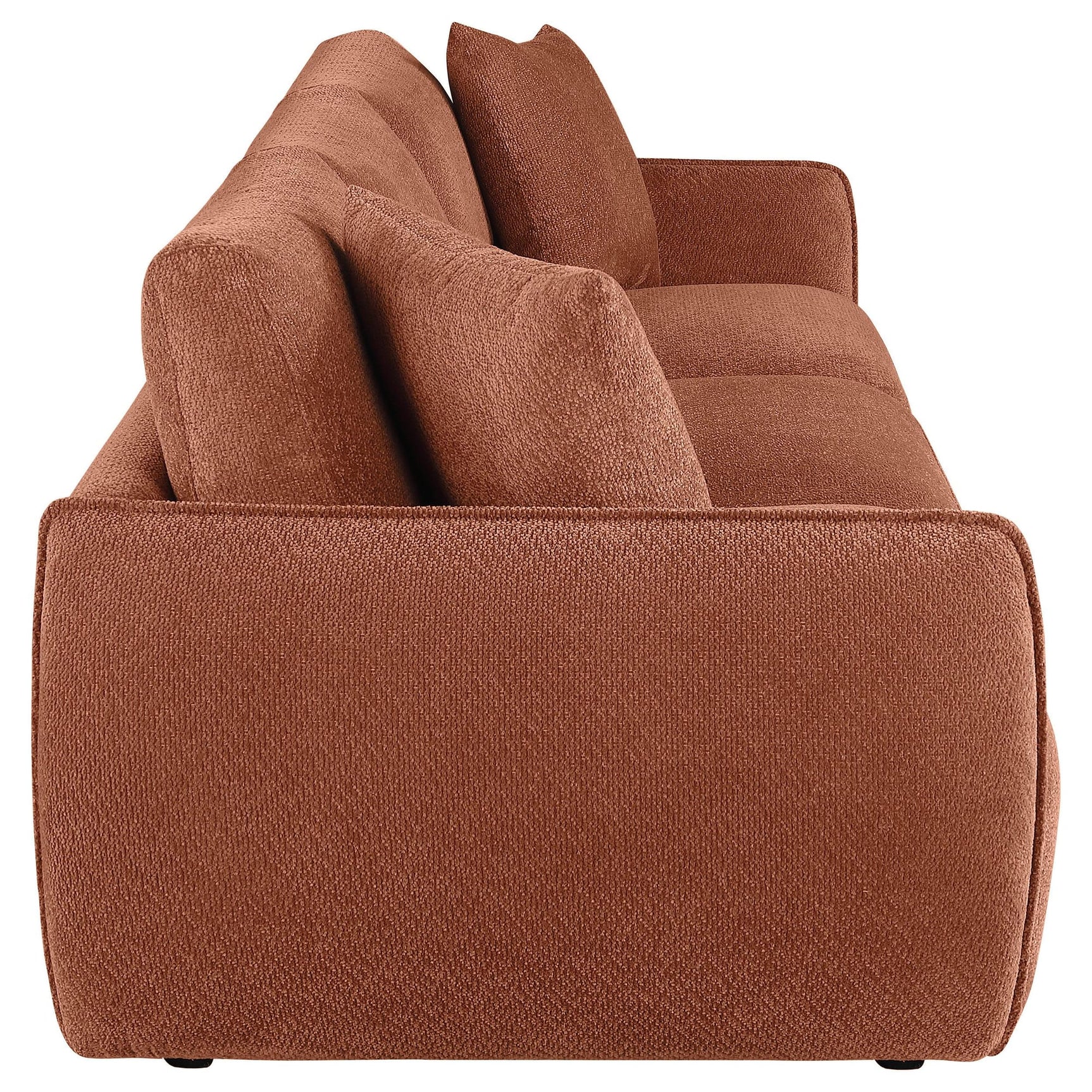 Elysia Fabric Upholstered Modular Lounge Sofa Coral view 8