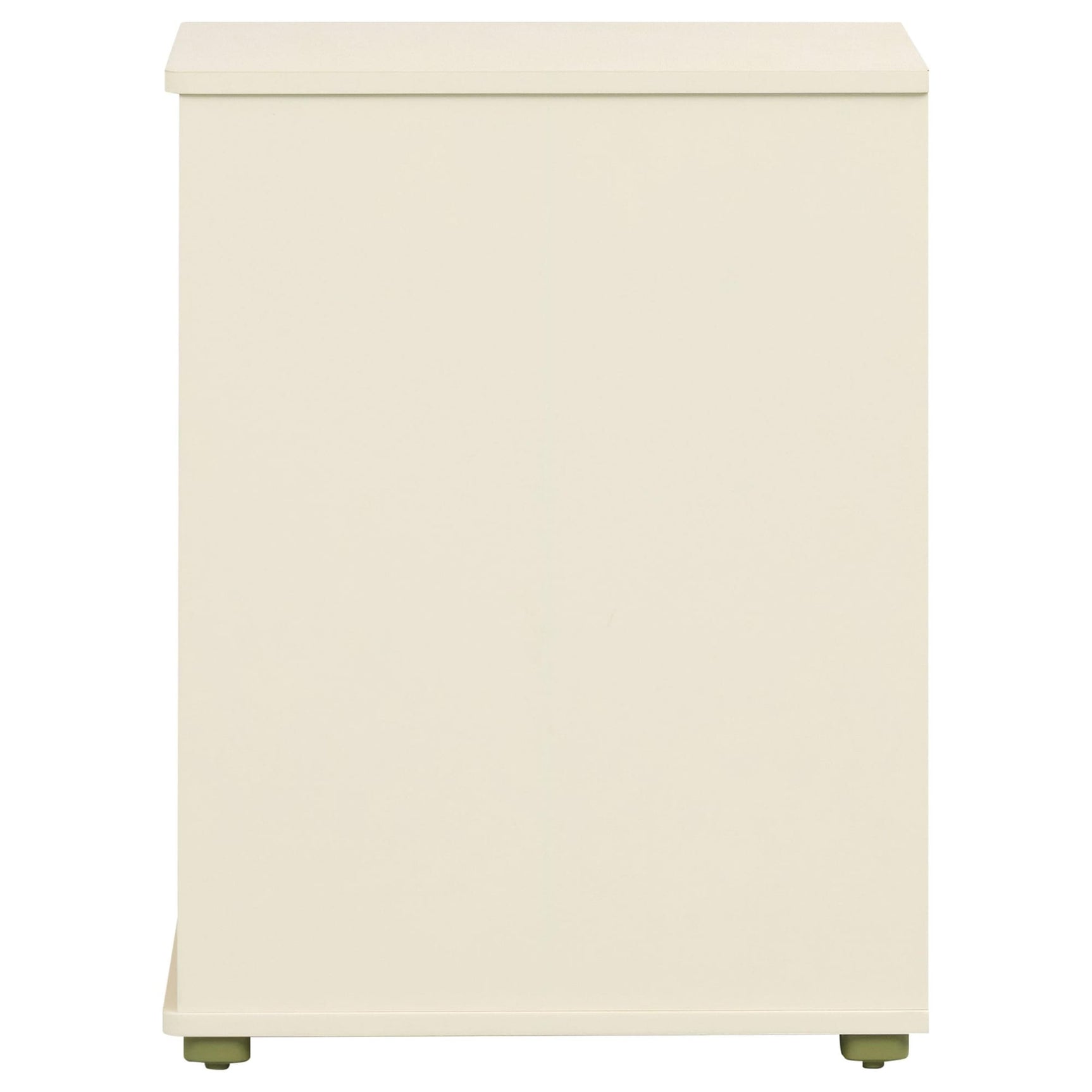 Evren 2-cubby Vertical Bookcase with Natural Interior Off White view 5
