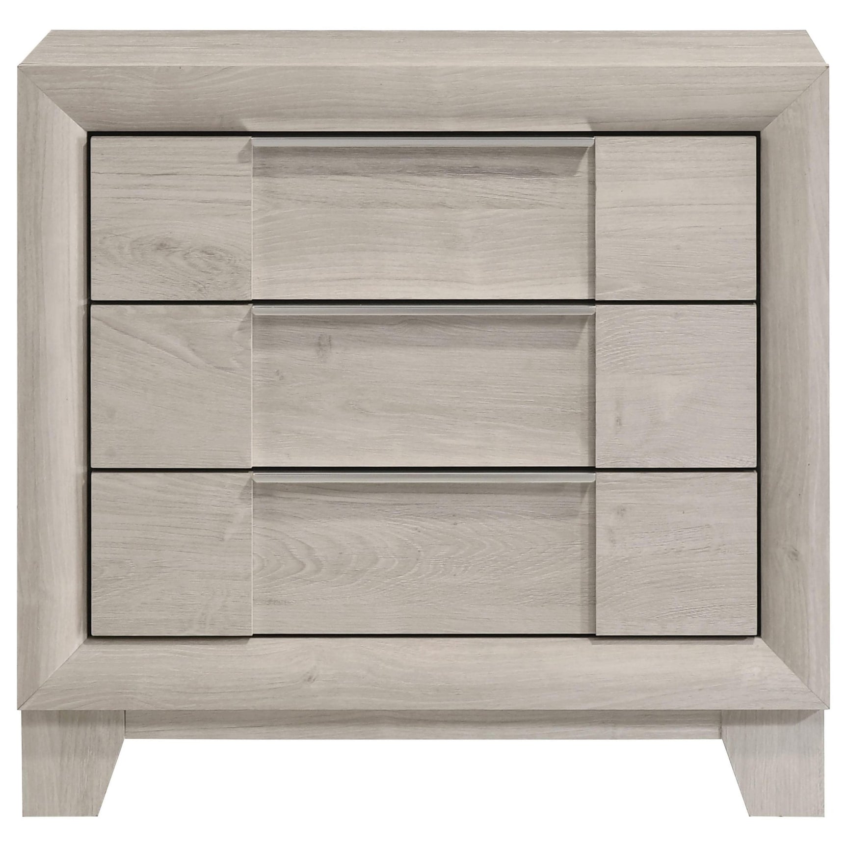 Farre 2-drawer Nightstand Bedside Table Washed Grey view 3