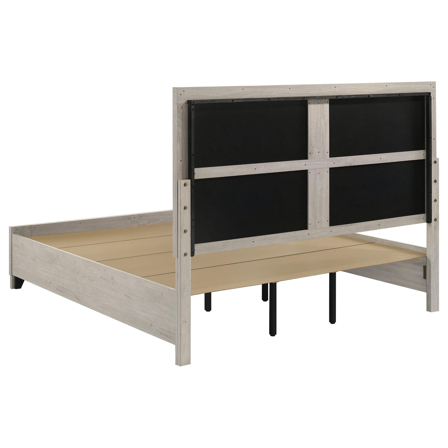 Farre Eastern King Upholstered Storage Platform Bed Washed Grey view 5