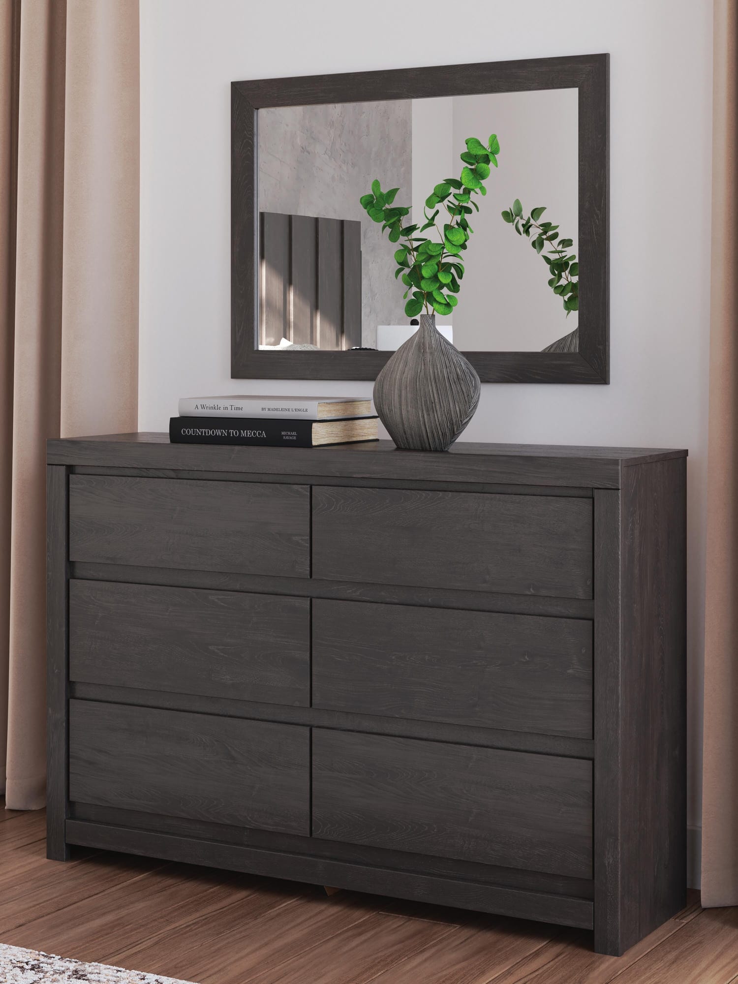 Fraluna Charcoal Panel Bedroom Set view 18