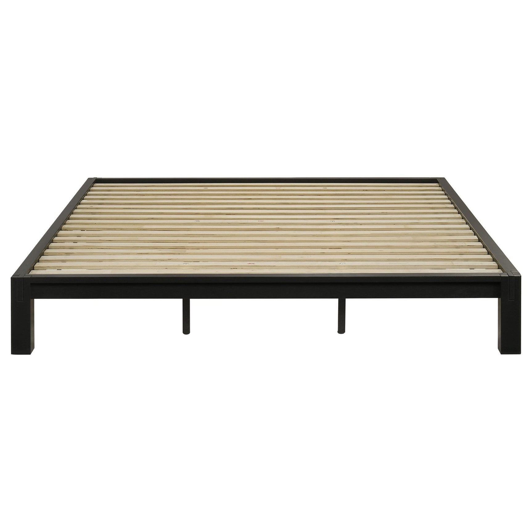 Gislen Eastern King Easy Assembly Wood Platform Bed Black view 3