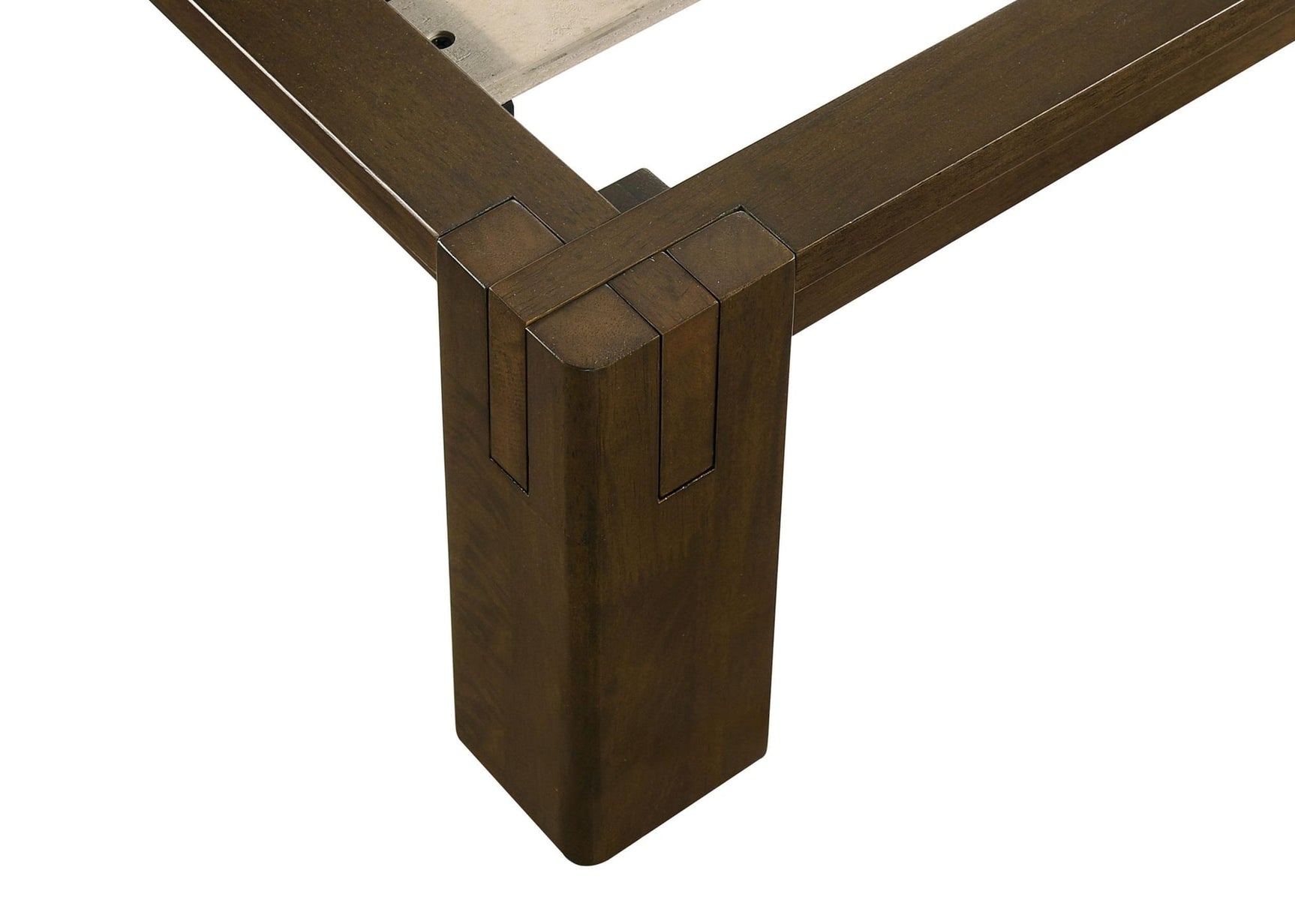 Gislen Eastern King Easy Assembly Wood Platform Bed Walnut view 2
