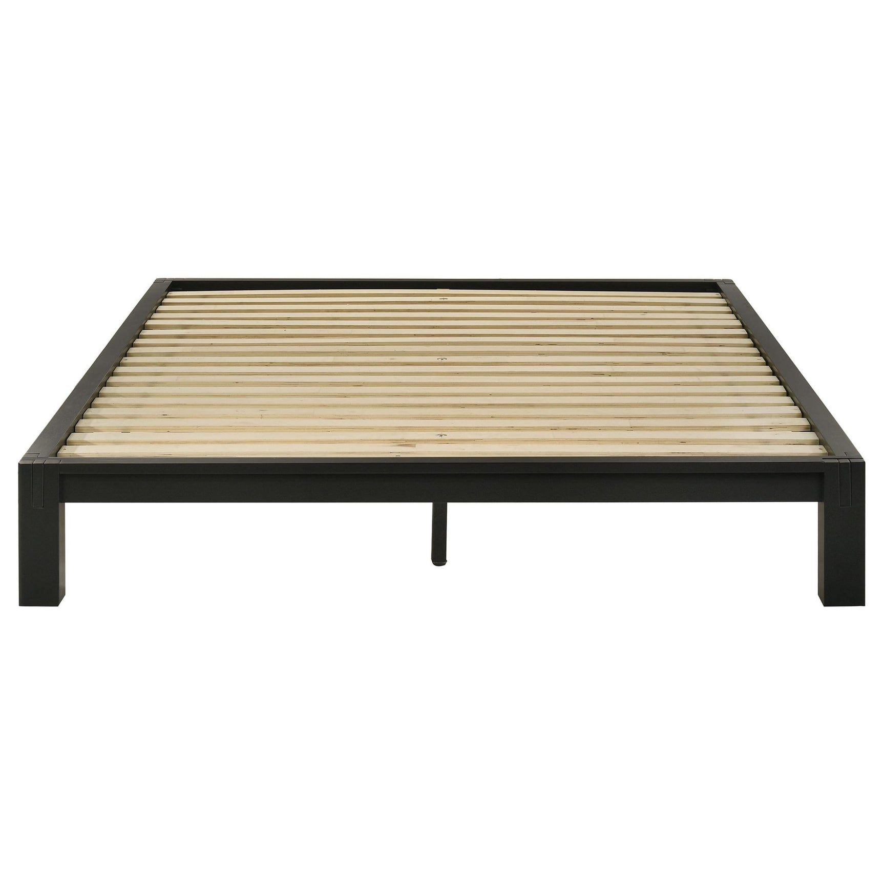 Gislen Queen Easy Assembly Wood Platform Bed Black view 2