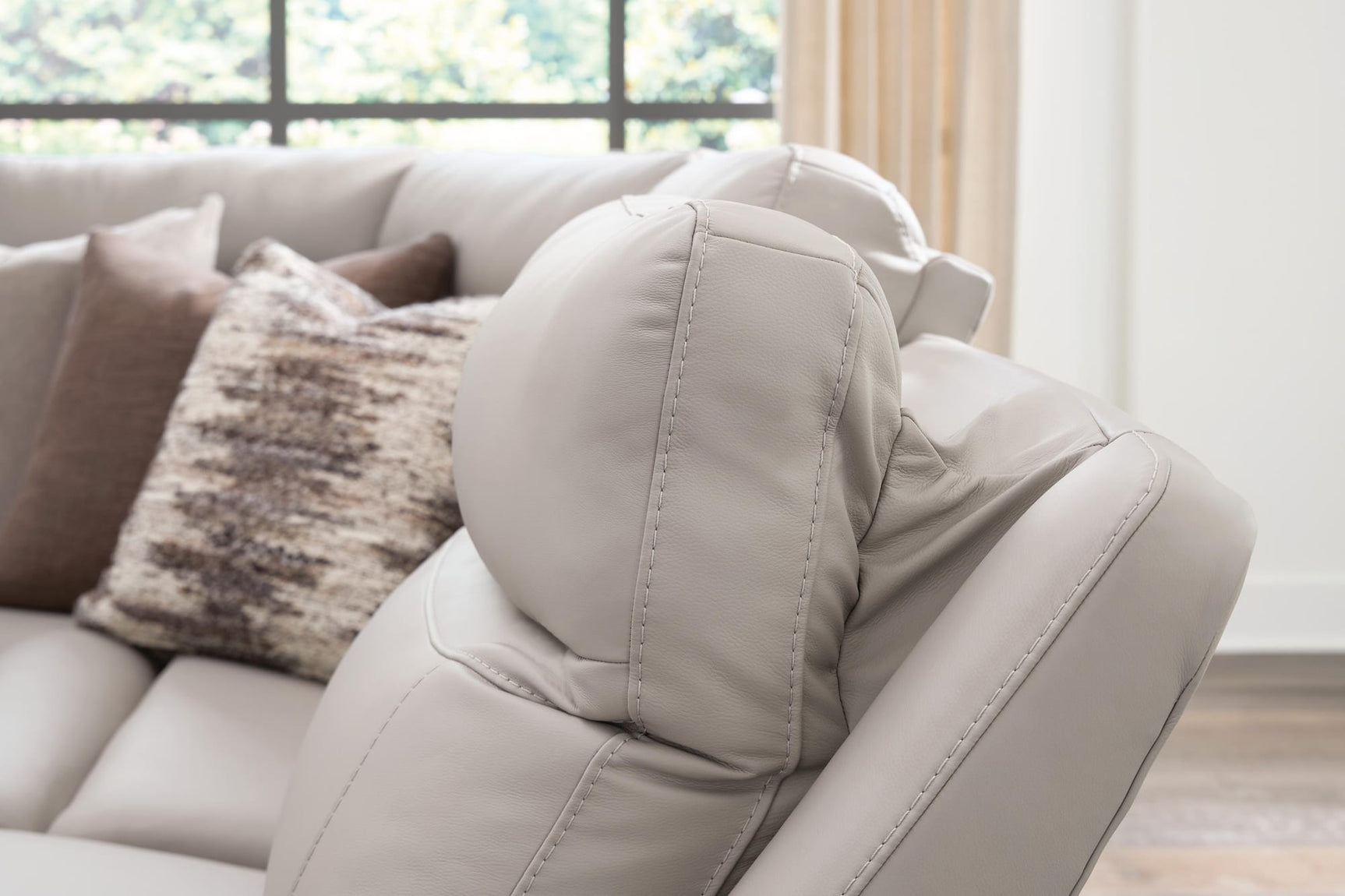 Gravier Gray 6-Piece Power Reclining Sectional with Storage Console view 2