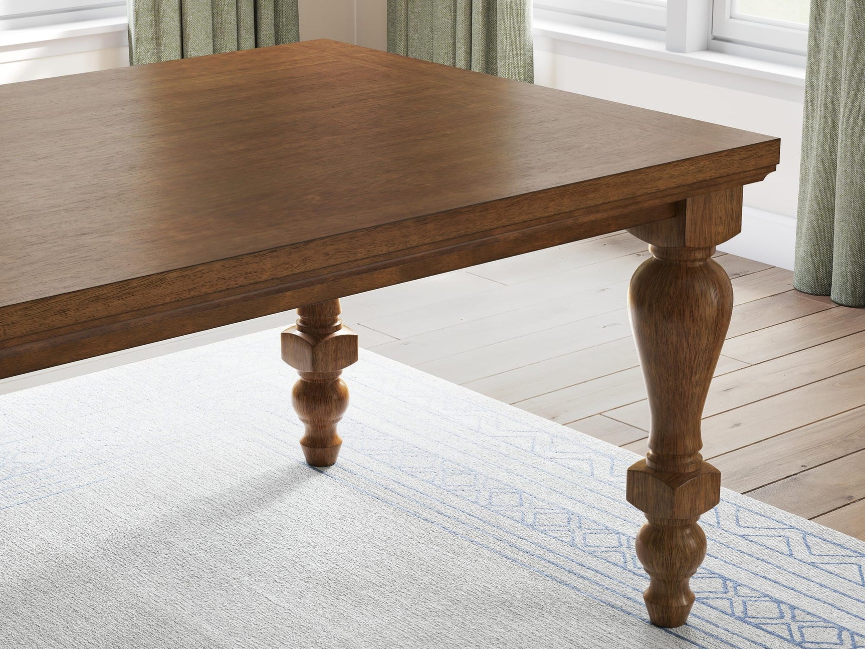 Greddinton Brown Dining Set detail view