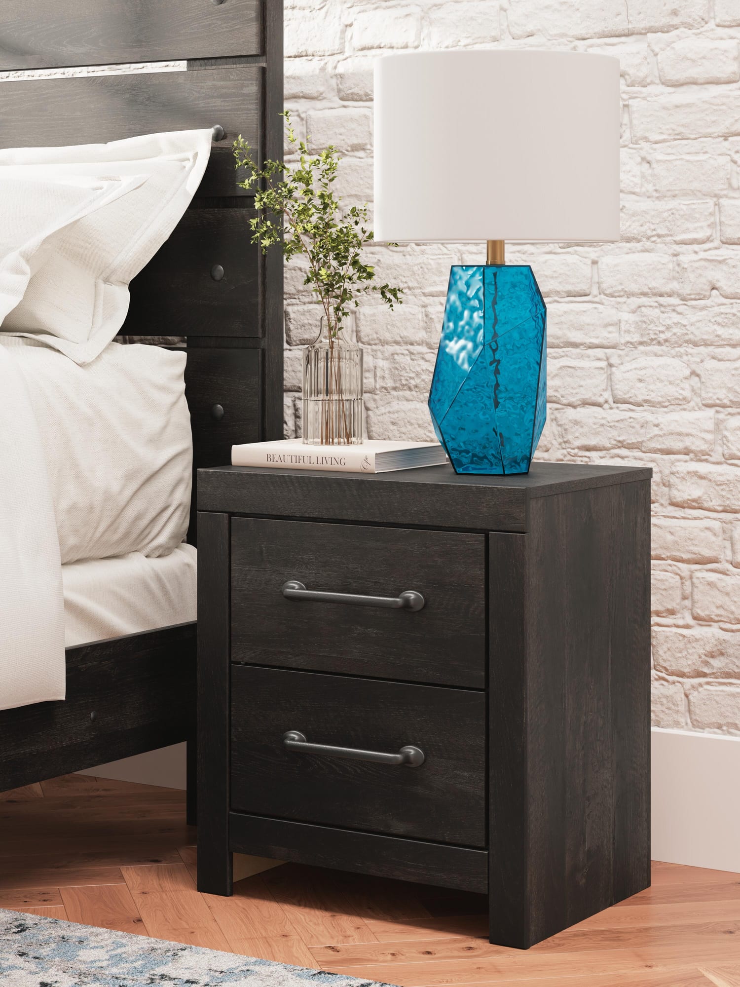 Hollivern Dark Gray Panel Storage Bedroom Set 2 view 29