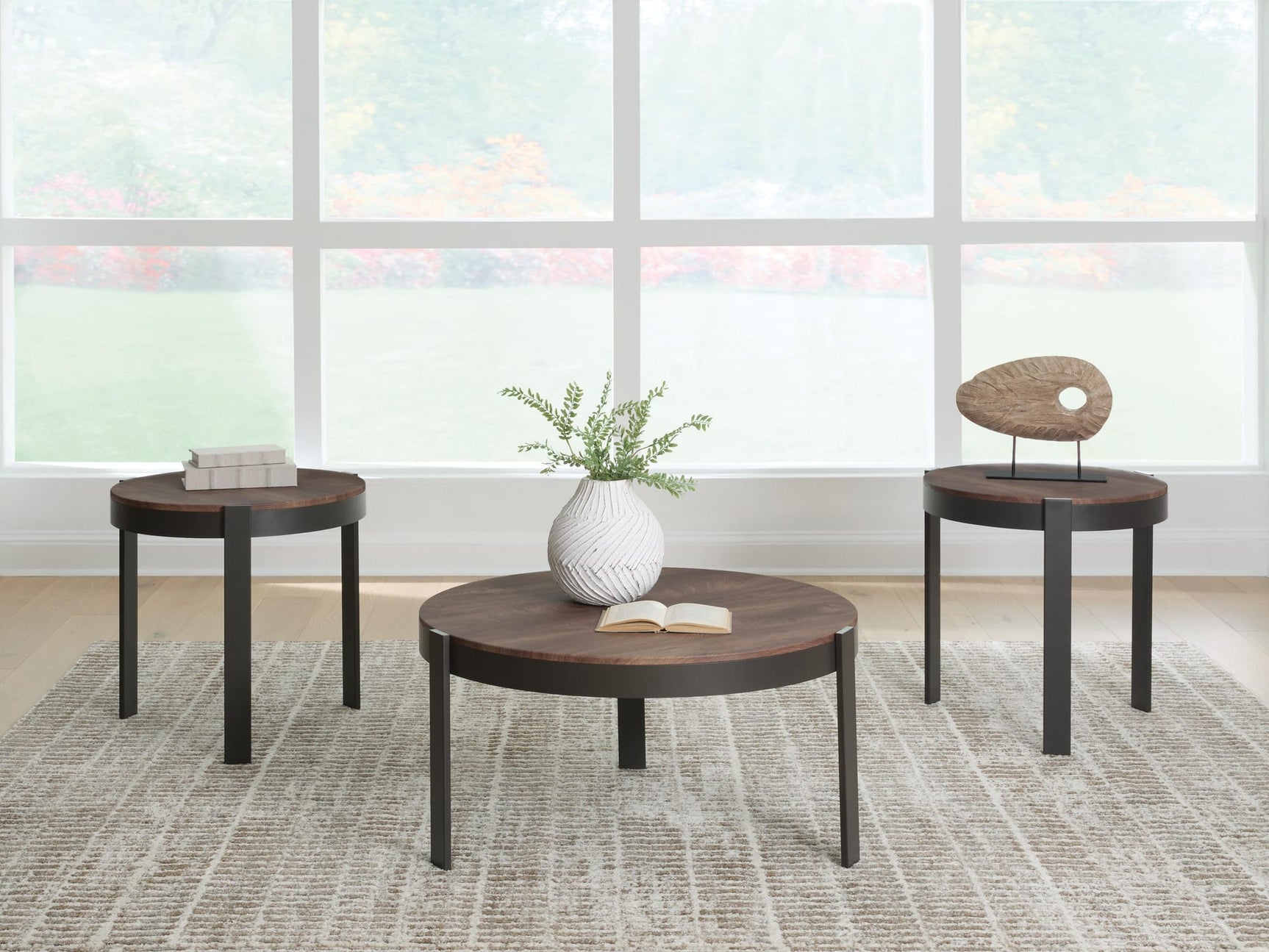 Horizon Hills Brown/Black Table (Set of 3) from Ella Furniture