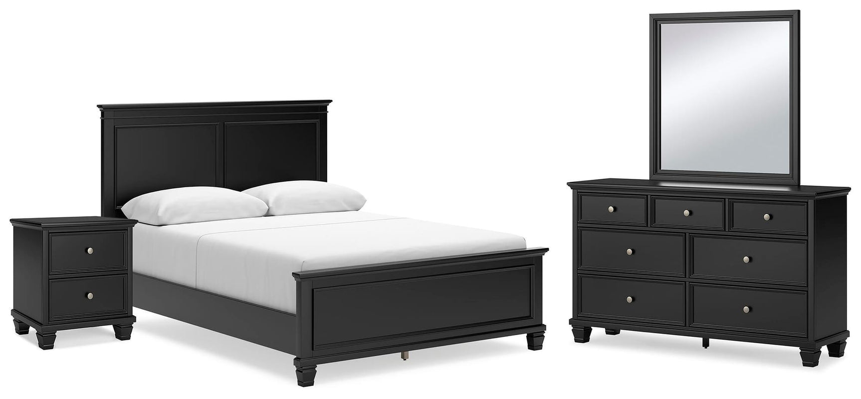 Lanolee Black Panel Bedroom Set from Ella Furniture