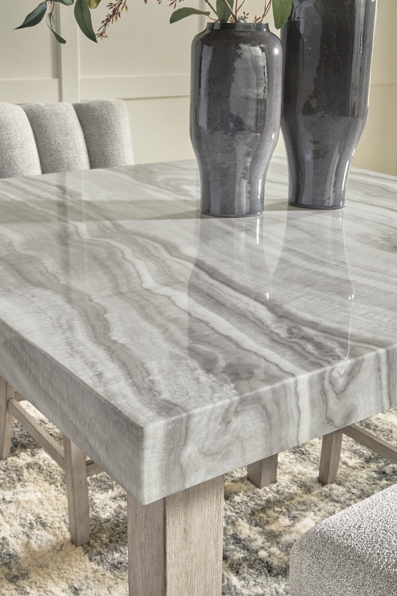 Larawyn Bisque Counter Height Dining Table detail view
