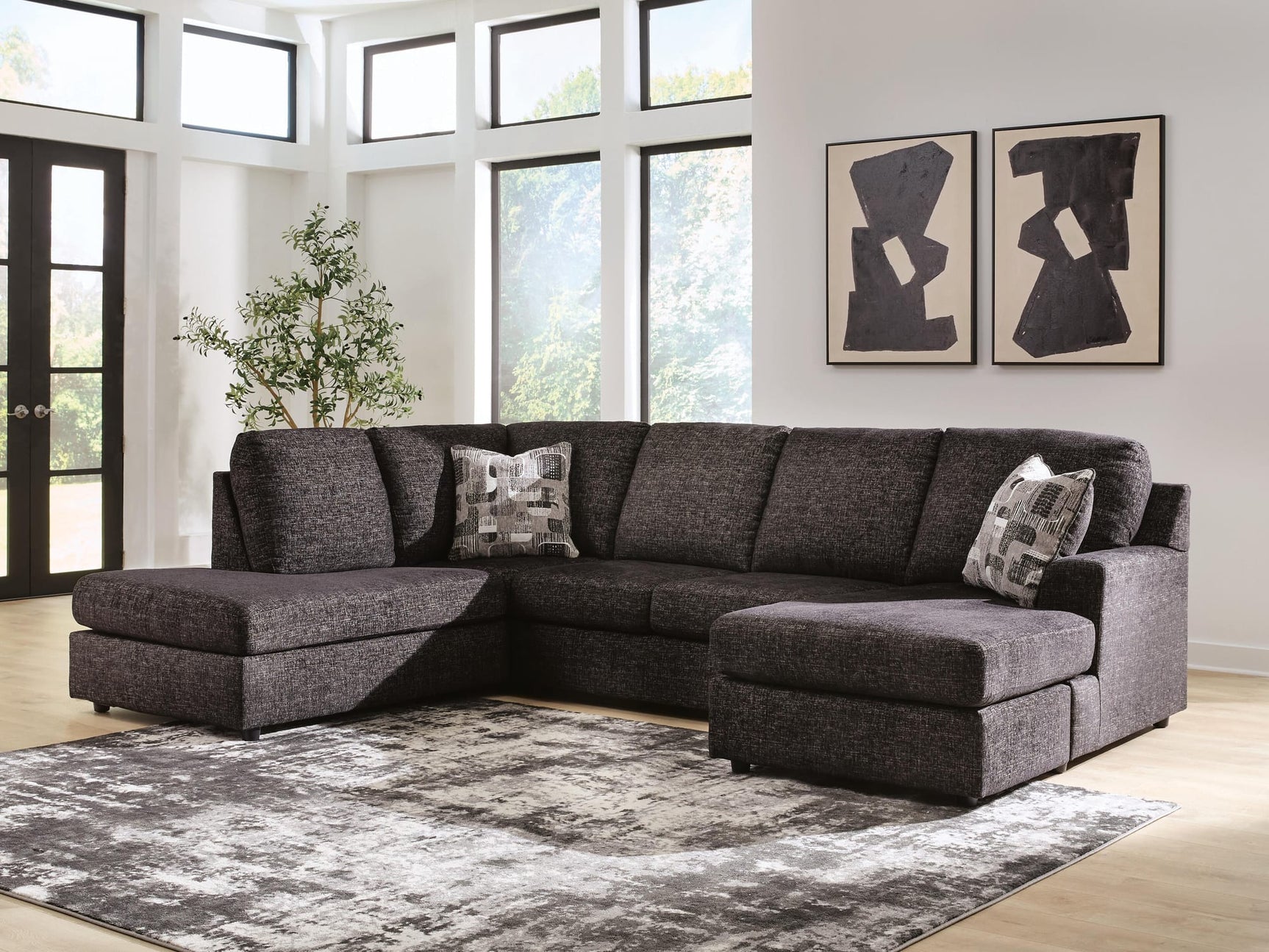 Lentiz Onyx 2-Piece Sectional with Chaise from Ella Furniture